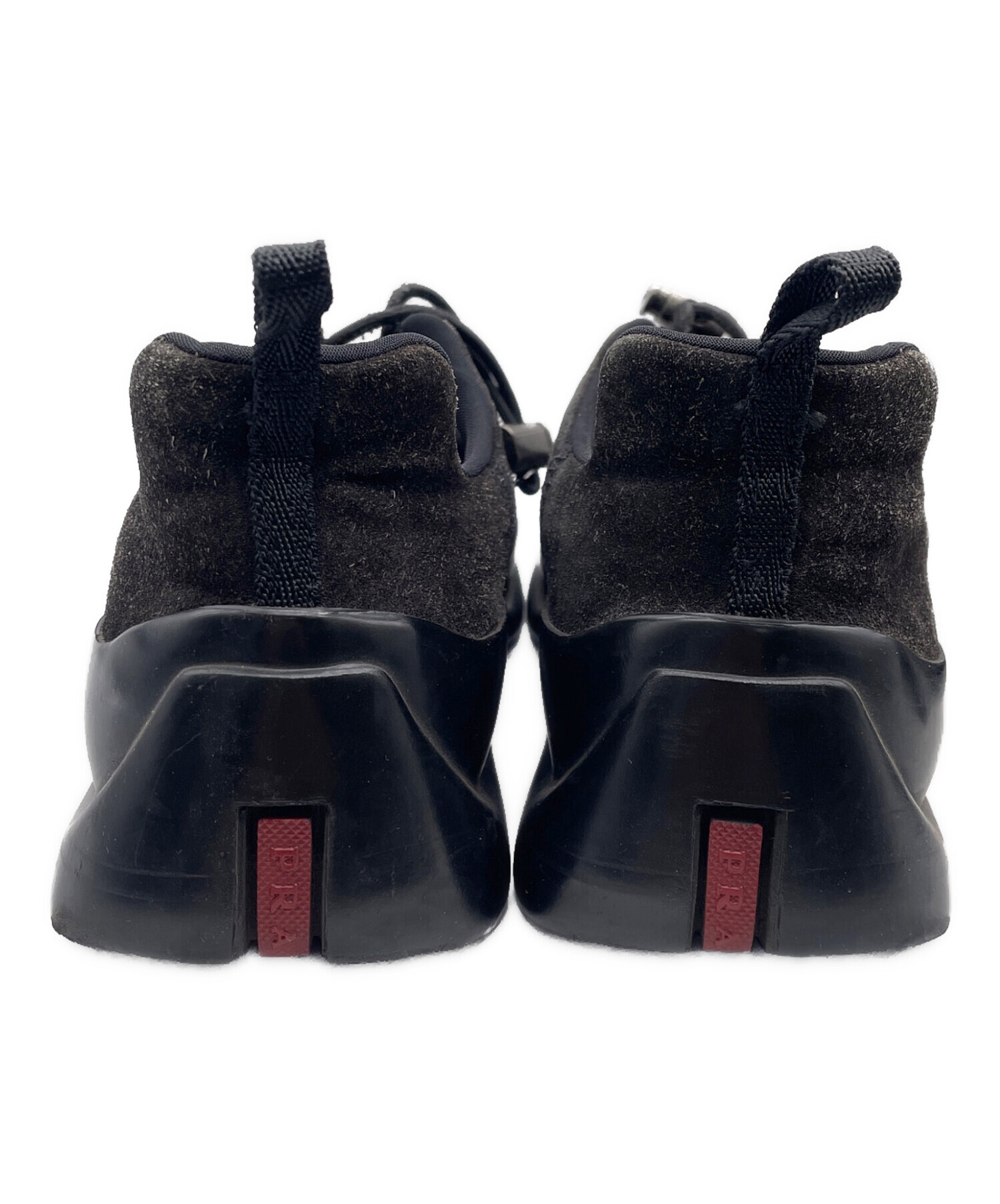 中古・古着通販】PRADA (プラダ) スリッポン ブラック サイズ:6.5