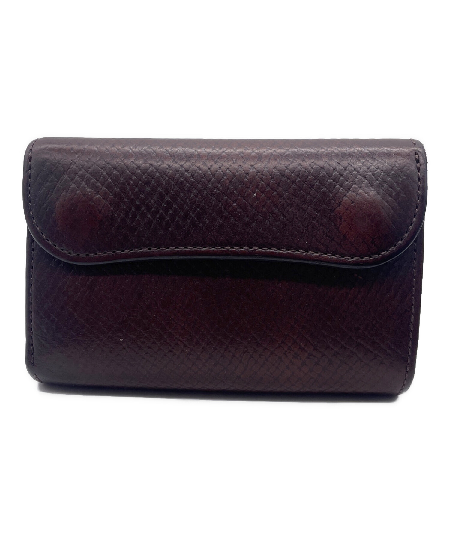 WILDSWANS ブラウン 二つ折り財布 中古・古着通販】WILDSWANS (ワイルドスワンズ) 2つ折り財布 ブラウン