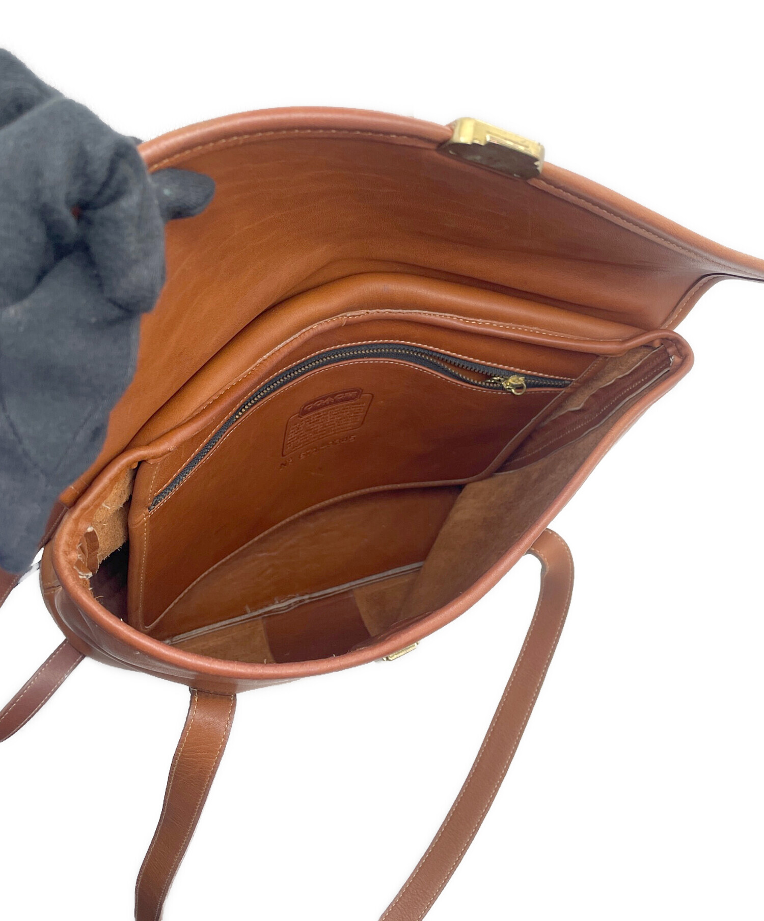 中古・古着通販】COACH (コーチ) ショルダーバッグ ブラウン｜ブランド