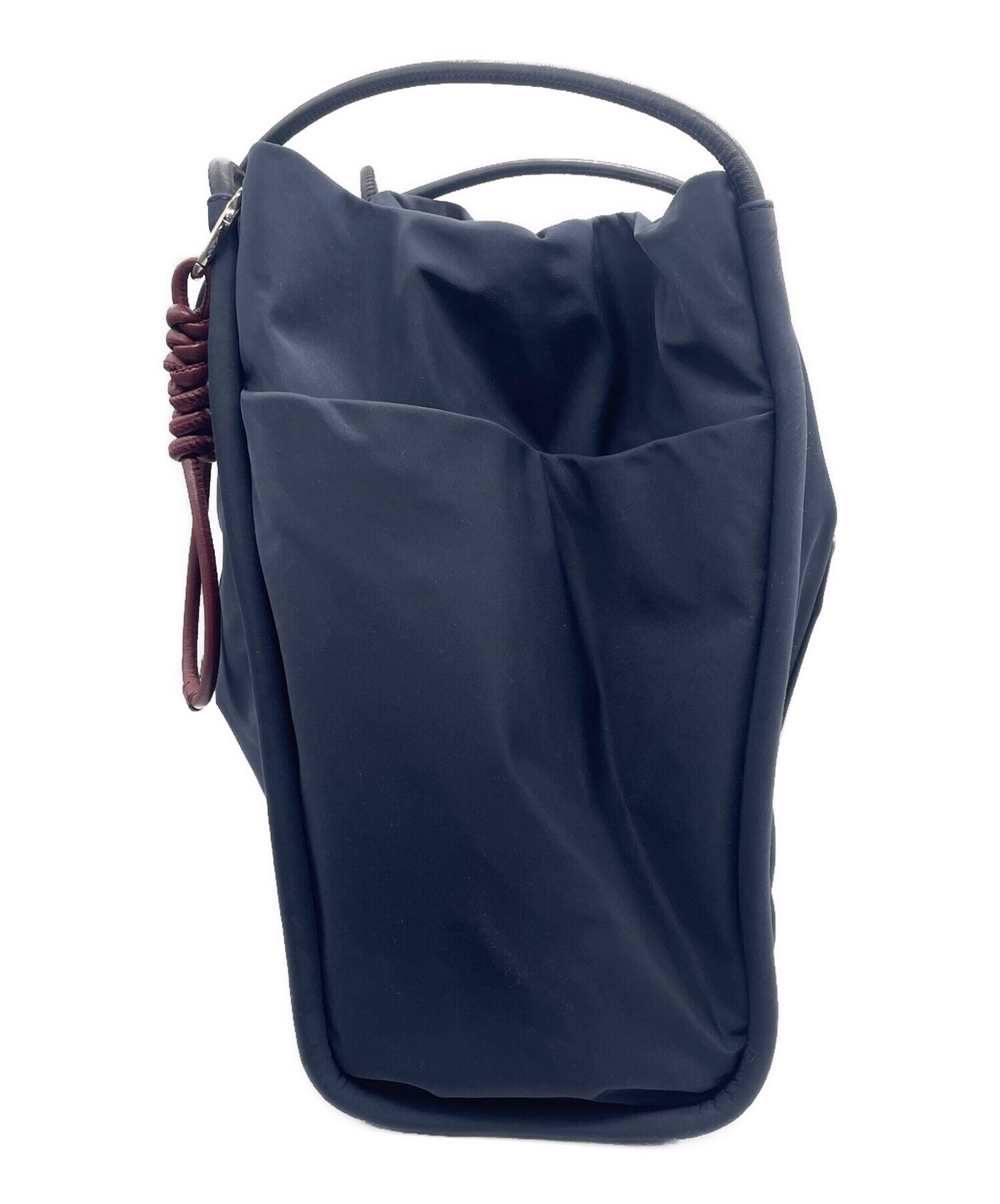 希少 ポールスミス モダンスタイル トートバッグ ネイビー ナイロン レザー 希少 ポールスミス モダンスタイル トートバッグ ネイビー ナイロン