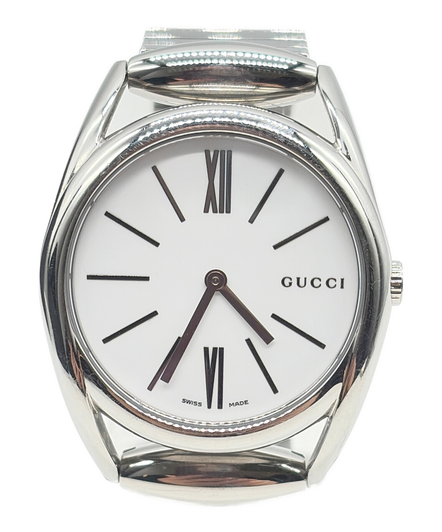 ジャンク品　GUCCI 時計　ブレスレット 中古・古着通販】GUCCI (グッチ) 腕時計 ホースビット ホワイト