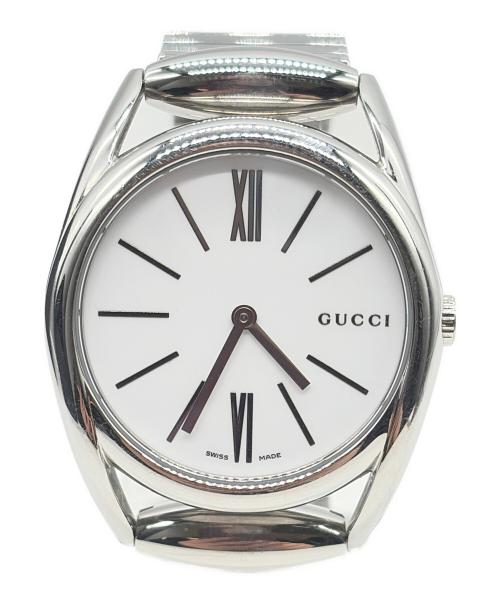 GUCCI シルバー 時計 中古・古着通販】GUCCI (グッチ) 腕時計 ホースビット ホワイト