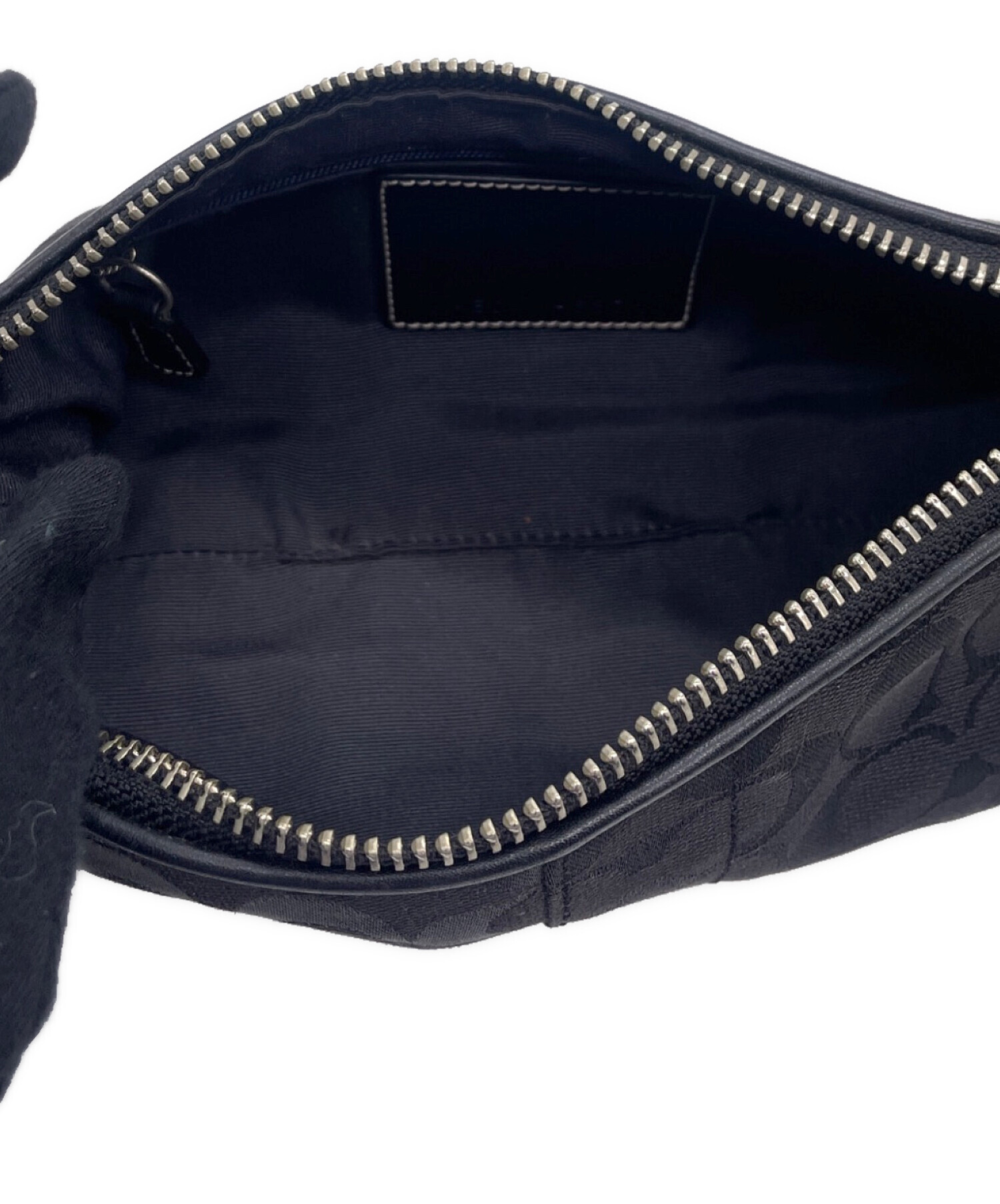 中古・古着通販】COACH (コーチ) アクセサリーポーチ ブラック