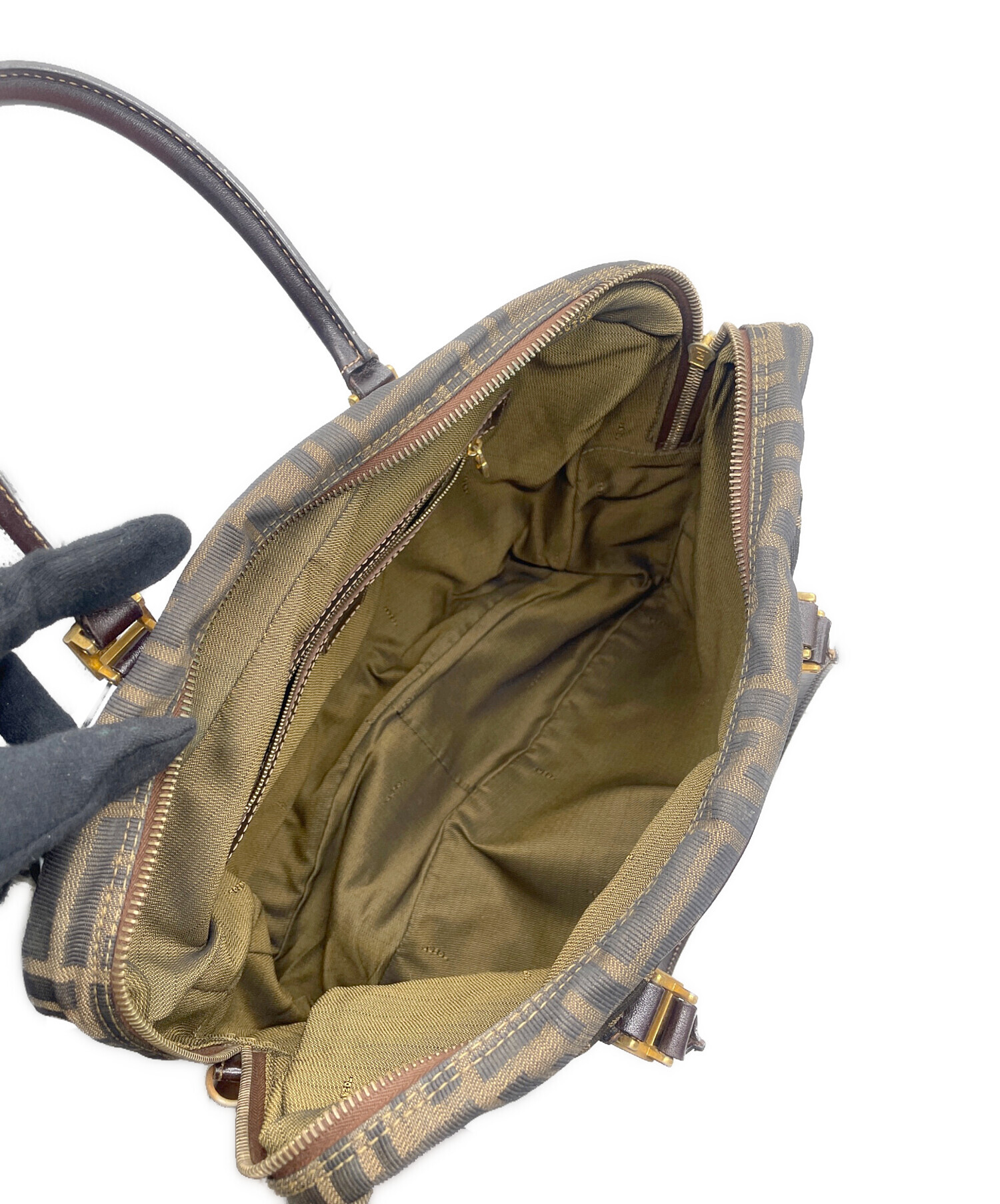 中古・古着通販】FENDI (フェンディ) ハンドバッグ ブラウン｜ブランド