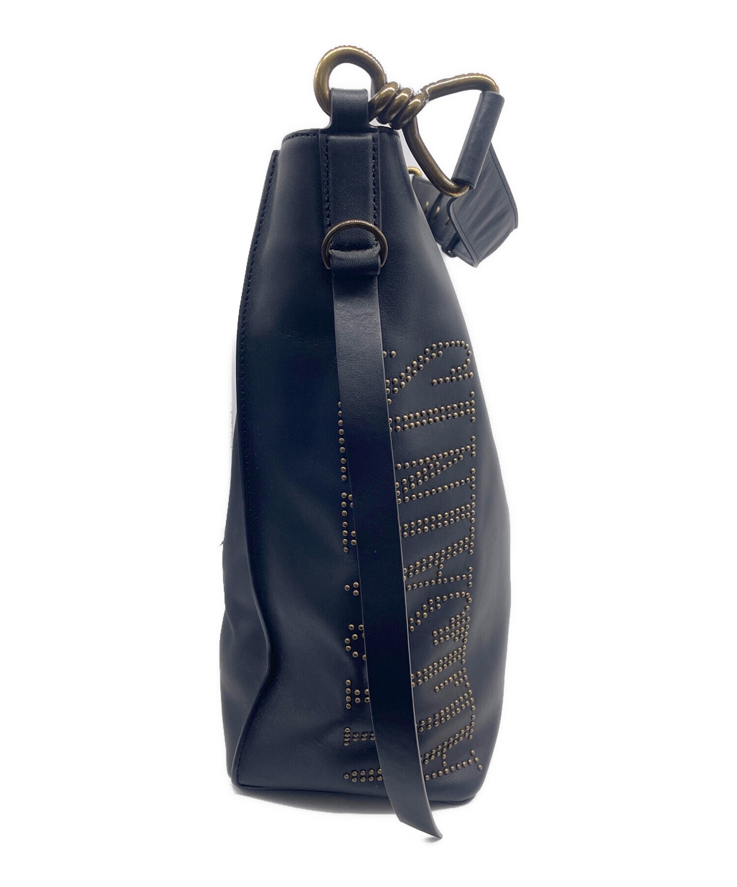 中古・古着通販】ALL SAINTS (オールセインツ) レザースタッズバッグ 