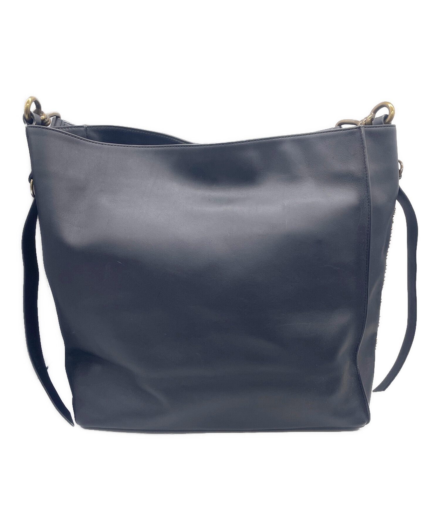 中古・古着通販】ALL SAINTS (オールセインツ) レザースタッズバッグ 