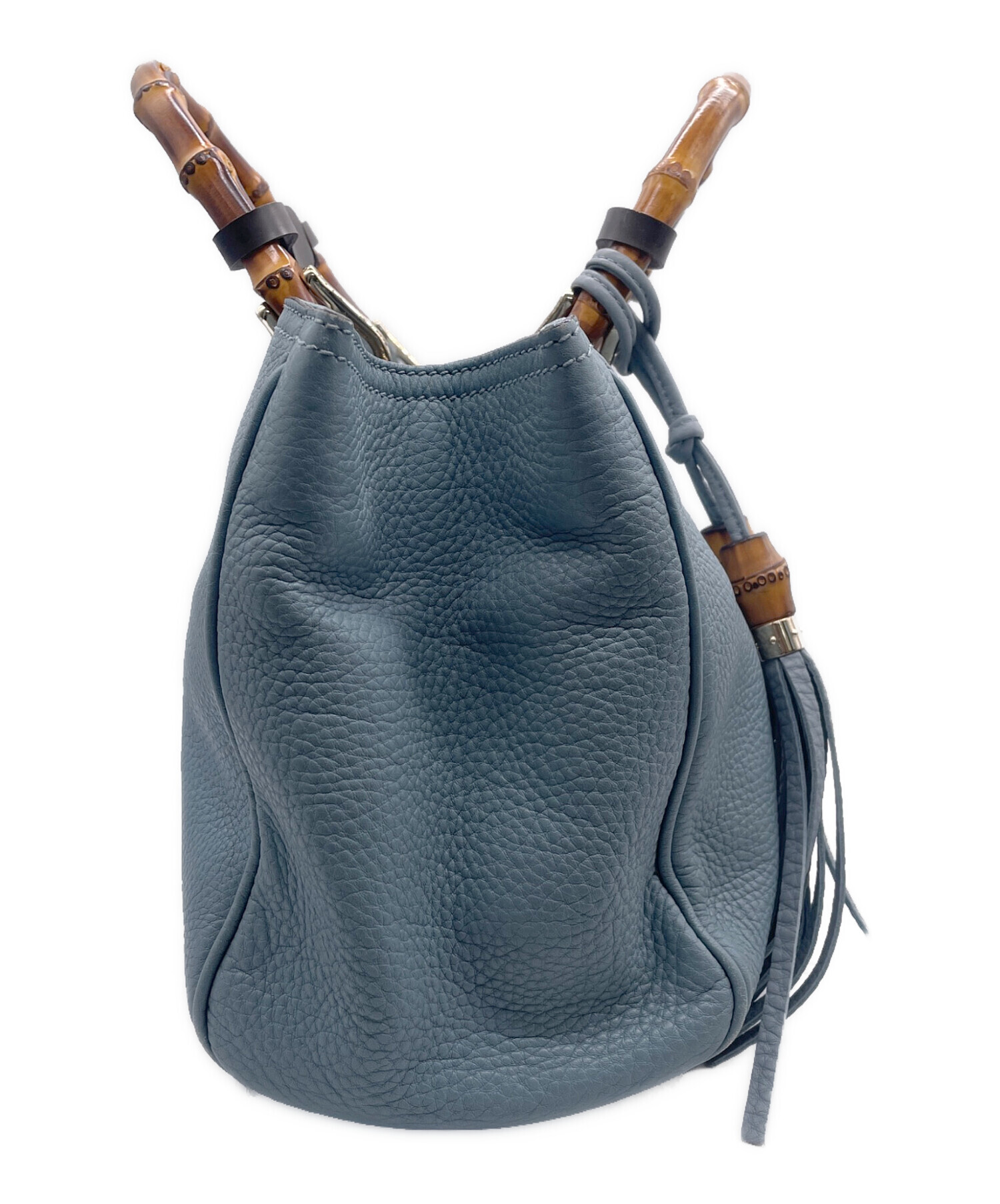 中古・古着通販】GUCCI (グッチ) 2WAYショルダーバッグ スカイブルー