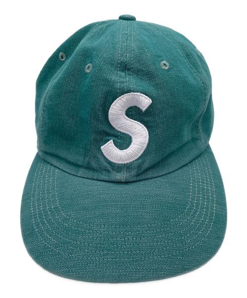 シュプリーム SUPREME Sロゴ キャップ グリーン 緑 コーデュロイ