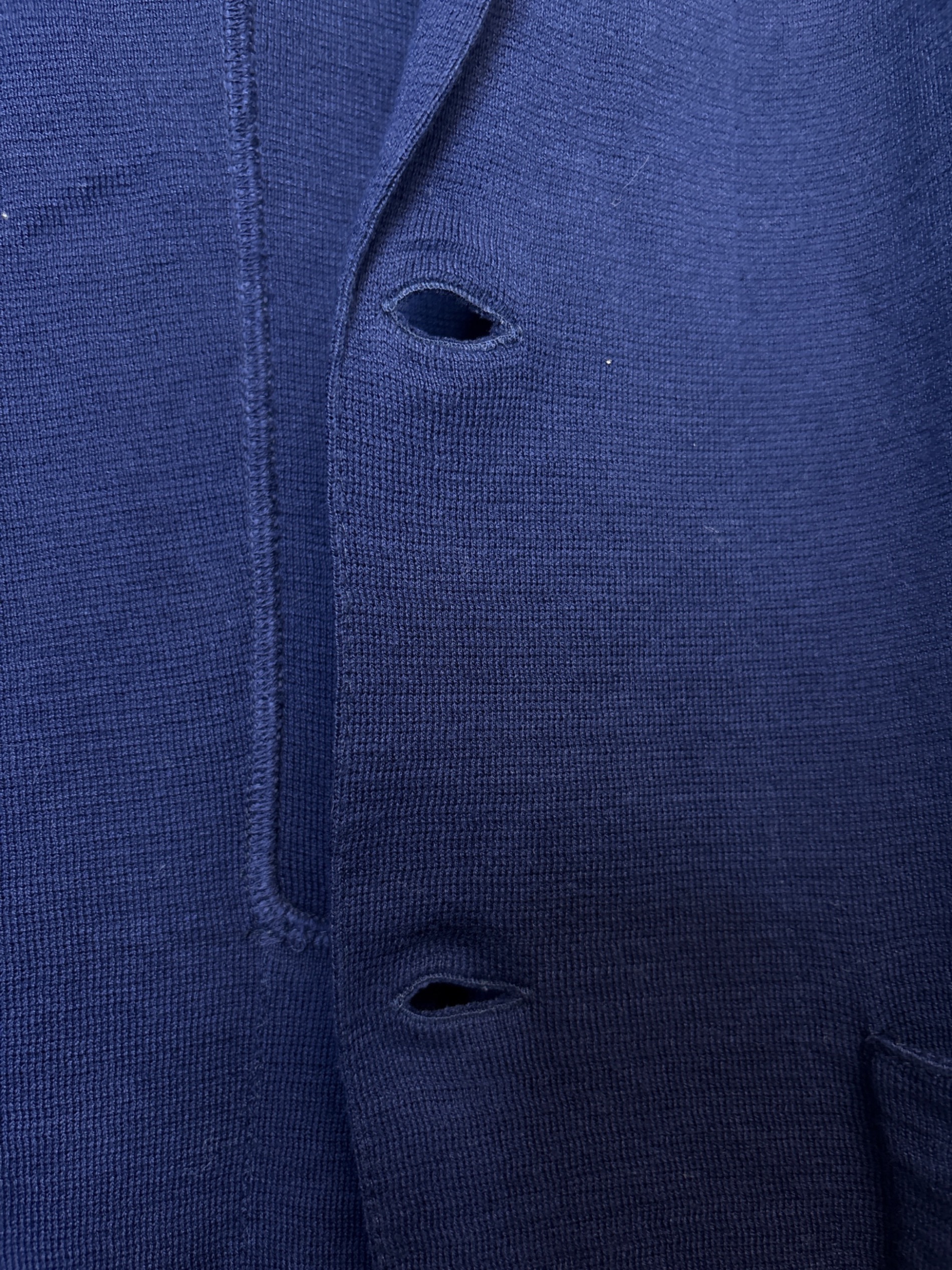 LARDINI コットンナイロン　カーディガンジャケット　NAVY Mサイズ LARDINI コットンナイロン カーディガンジャケット NAVY Mサイズ