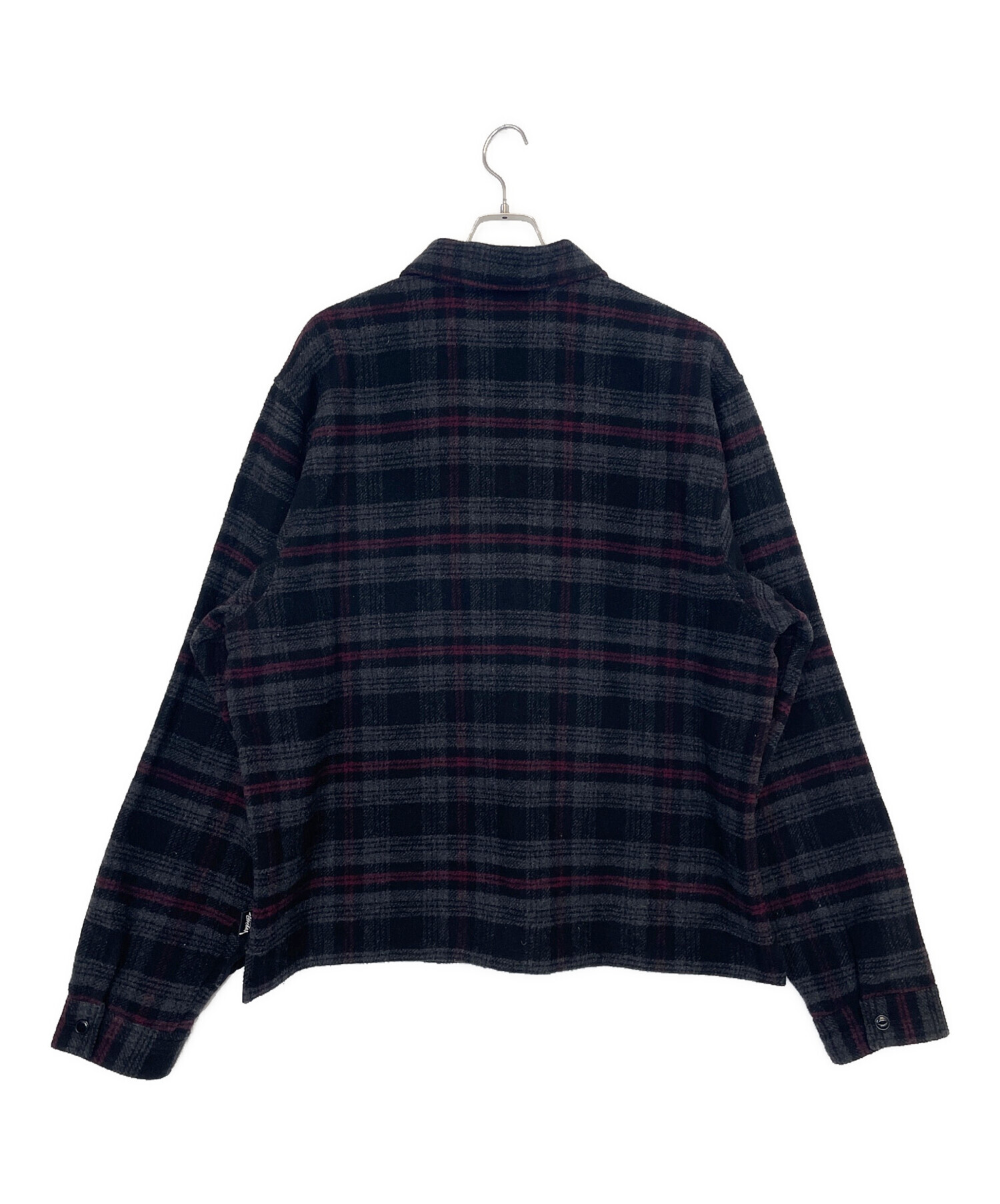 STUSSY ブラック　ウールジャケット Sサイズ 中古・古着通販】stussy (ステューシー) ウールジャケット レッド