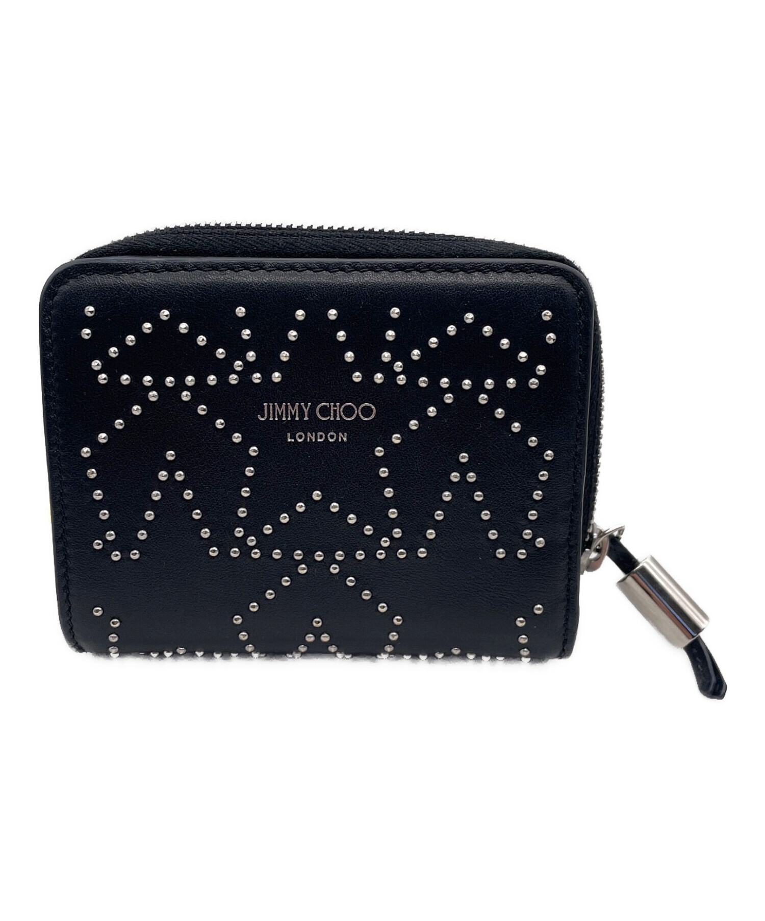 中古・古着通販】JIMMY CHOO (ジミーチュウ) 2つ折り財布 ブラック