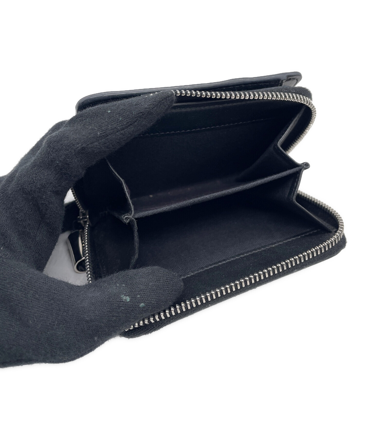 中古・古着通販】JIMMY CHOO (ジミーチュウ) 2つ折り財布 ブラック