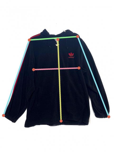 中古・古着通販】adidas (アディダス) フリースジップパーカー レッド