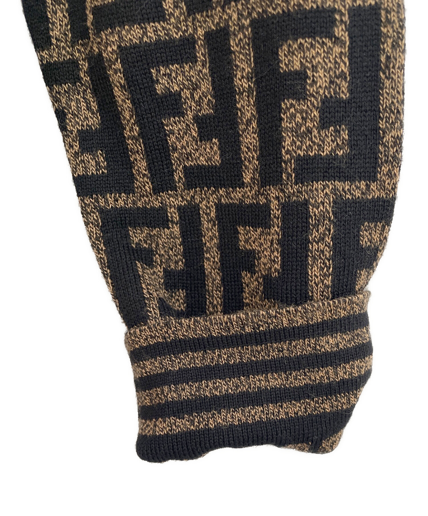 中古・古着通販】FENDI (フェンディ) タートルネックニット ブラウン