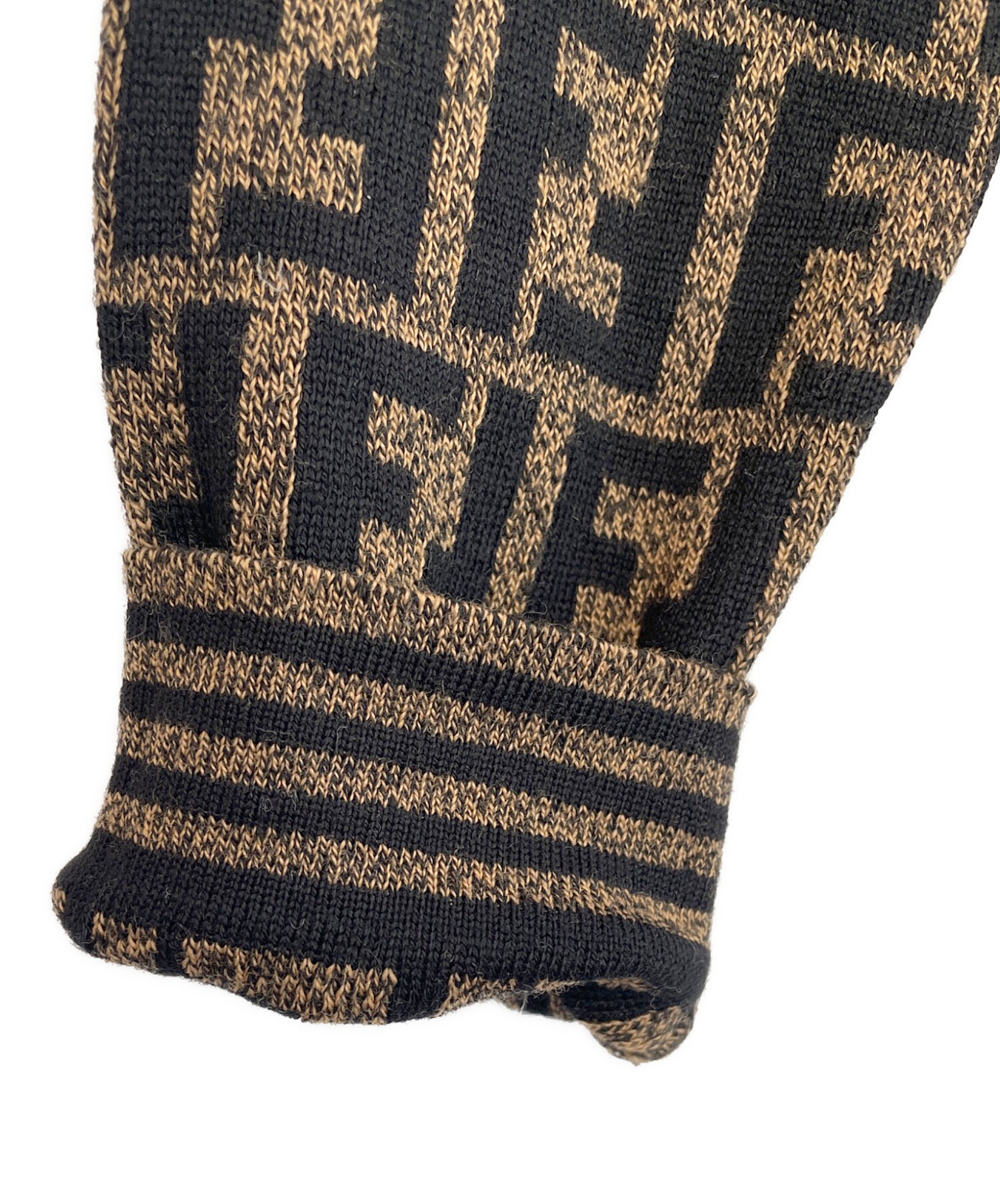 中古・古着通販】FENDI (フェンディ) タートルネックニット ブラウン