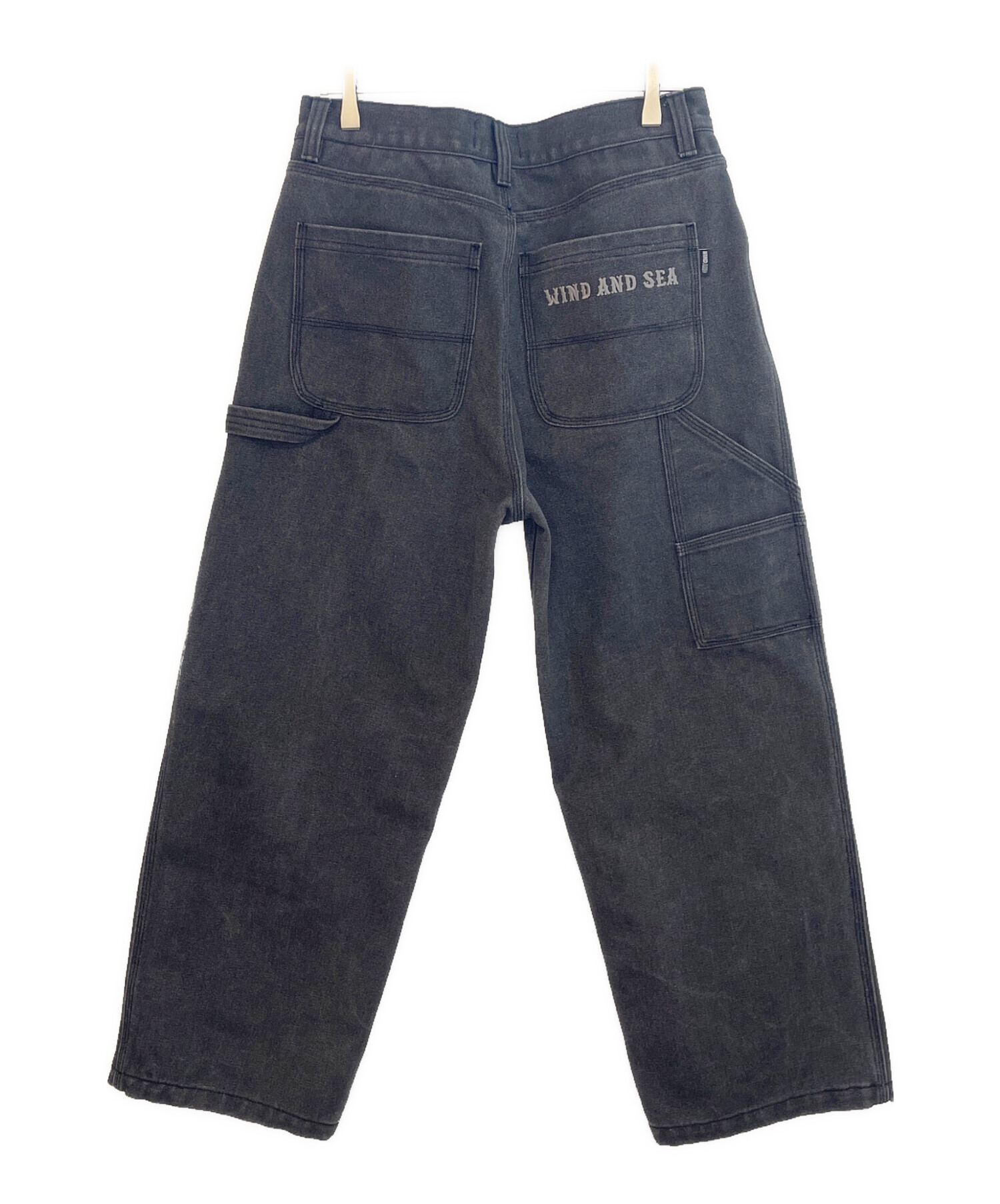 中古・古着通販】WIND AND SEA (ウィンダンシー) ダブルニー ブラック