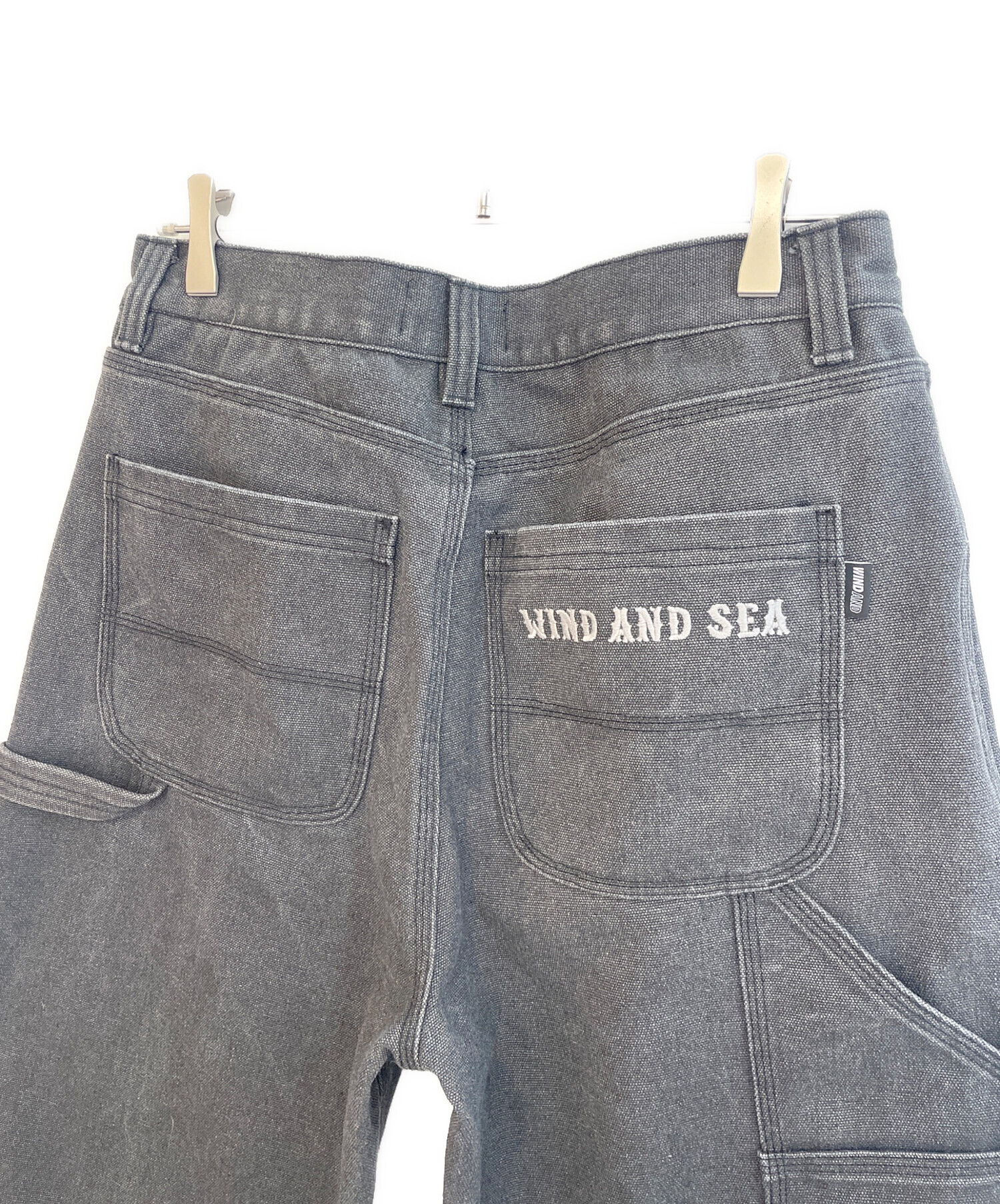 中古・古着通販】WIND AND SEA (ウィンダンシー) ダブルニー ブラック