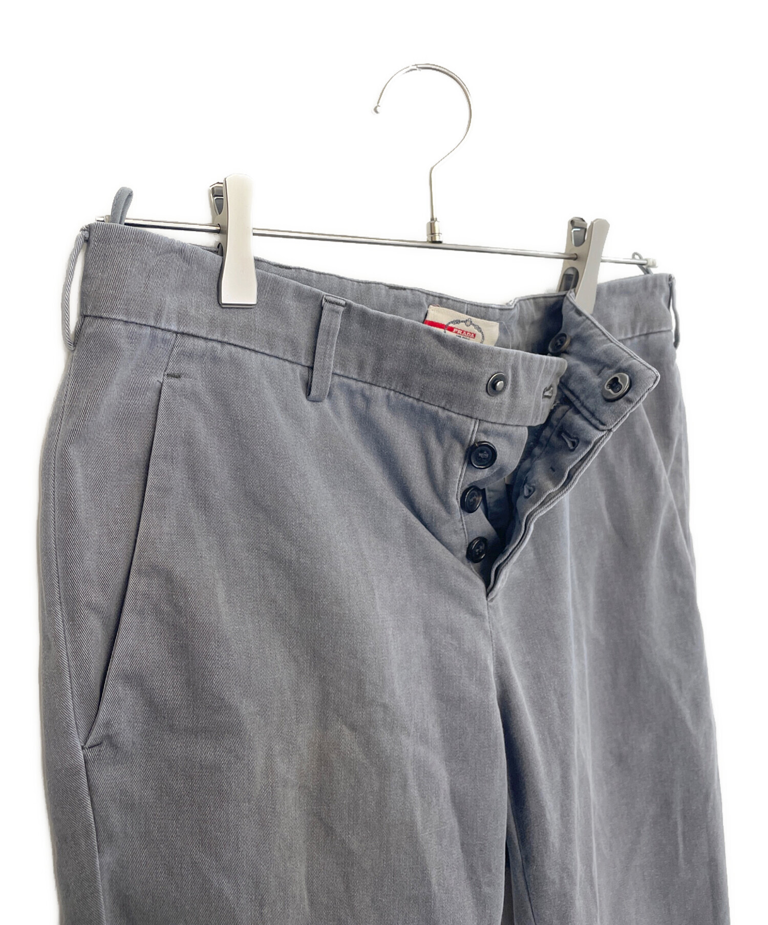 中古・古着通販】PRADA (プラダ) パンツ グレー サイズ:44｜ブランド