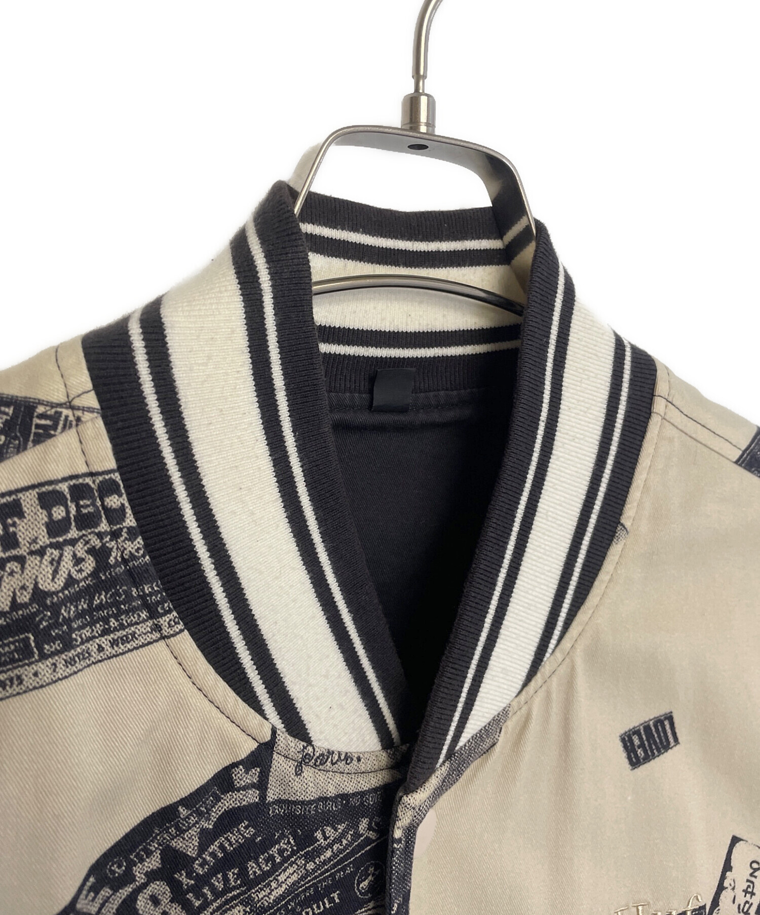 中古・古着通販】HUF (ハフ) スタジャン ブラック サイズ:M｜ブランド 