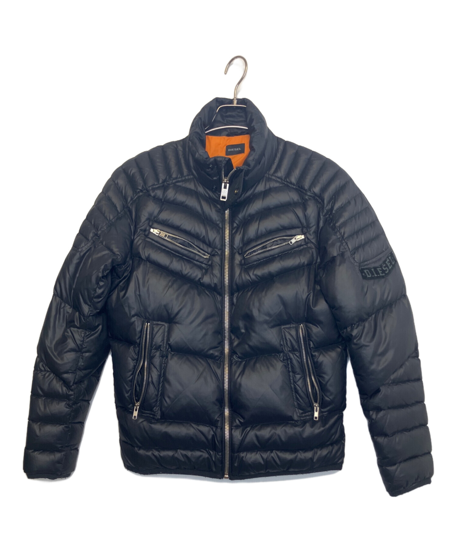 中古・古着通販】DIESEL (ディーゼル) ダウンジャケット ブラック 