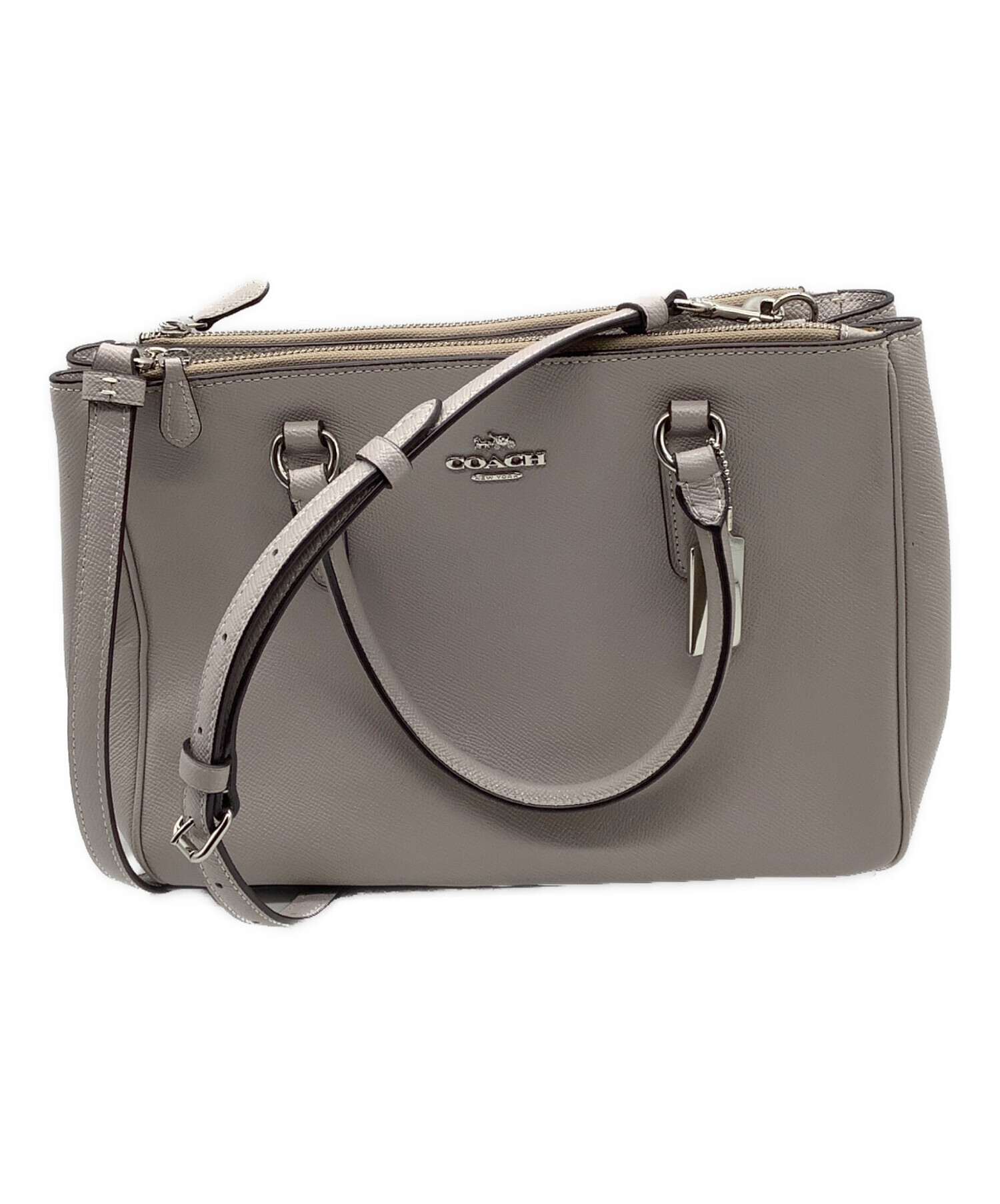 COACH コーチ ショルダーバッグ  グレー 【古着】【中古】【送料無料】 中古・古着通販】COACH (コーチ) ショルダーバッグ｜ブランド・古着