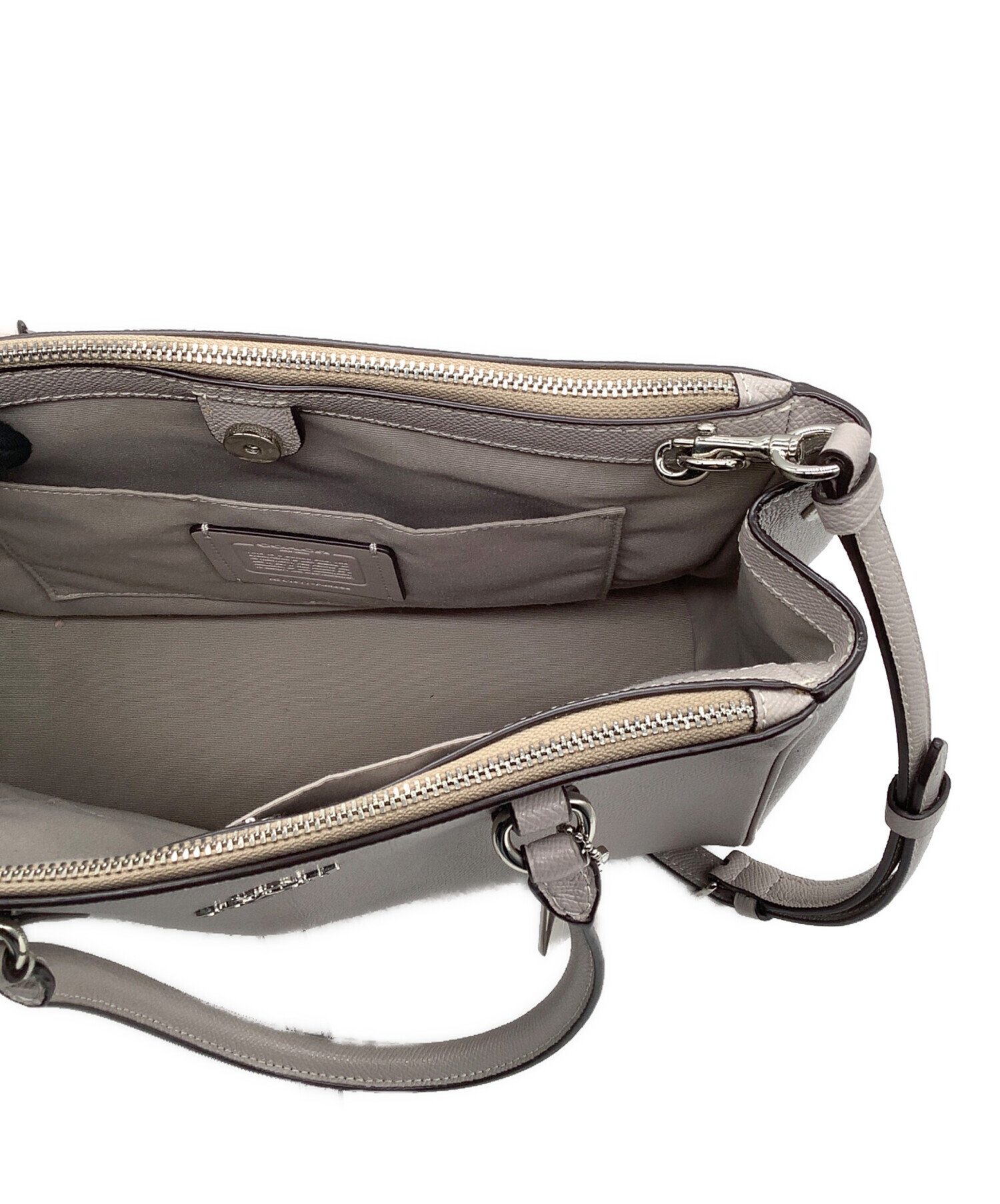 中古・古着通販】COACH (コーチ) 2WAYショルダーバッグ グレー
