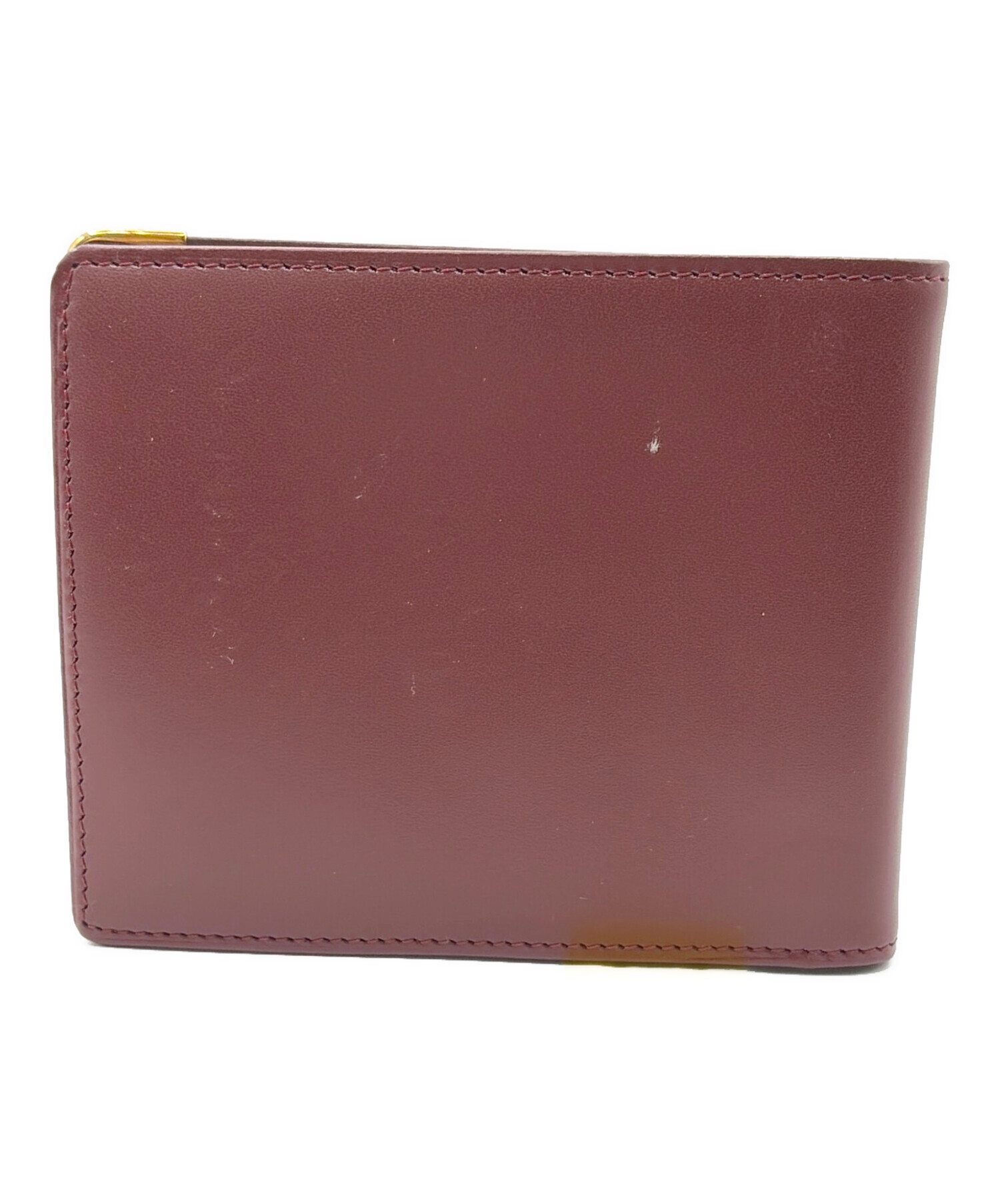 中古・古着通販】Cartier (カルティエ) 2つ折り財布 レッド｜ブランド
