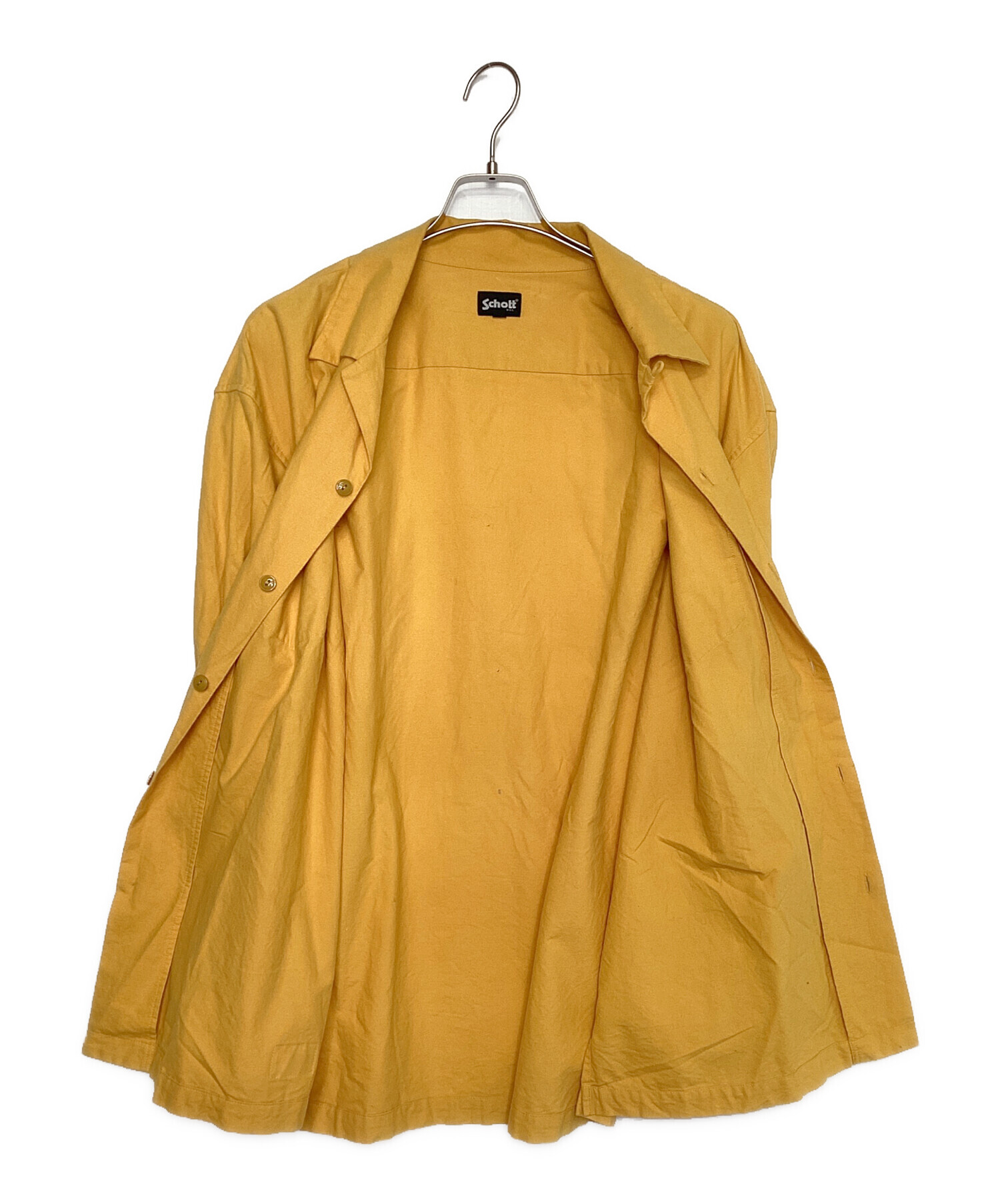 中古・古着通販】Schott (ショット) オープンカラーシャツ イエロー