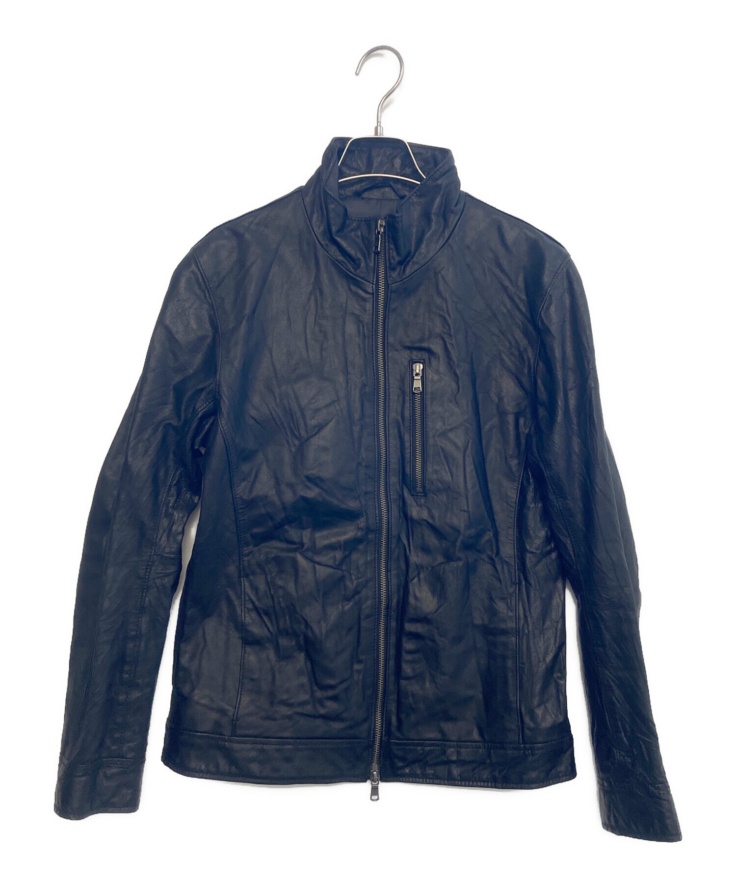 中古・古着通販】TETE HOMME (テット オム) レザージャケット ブラック