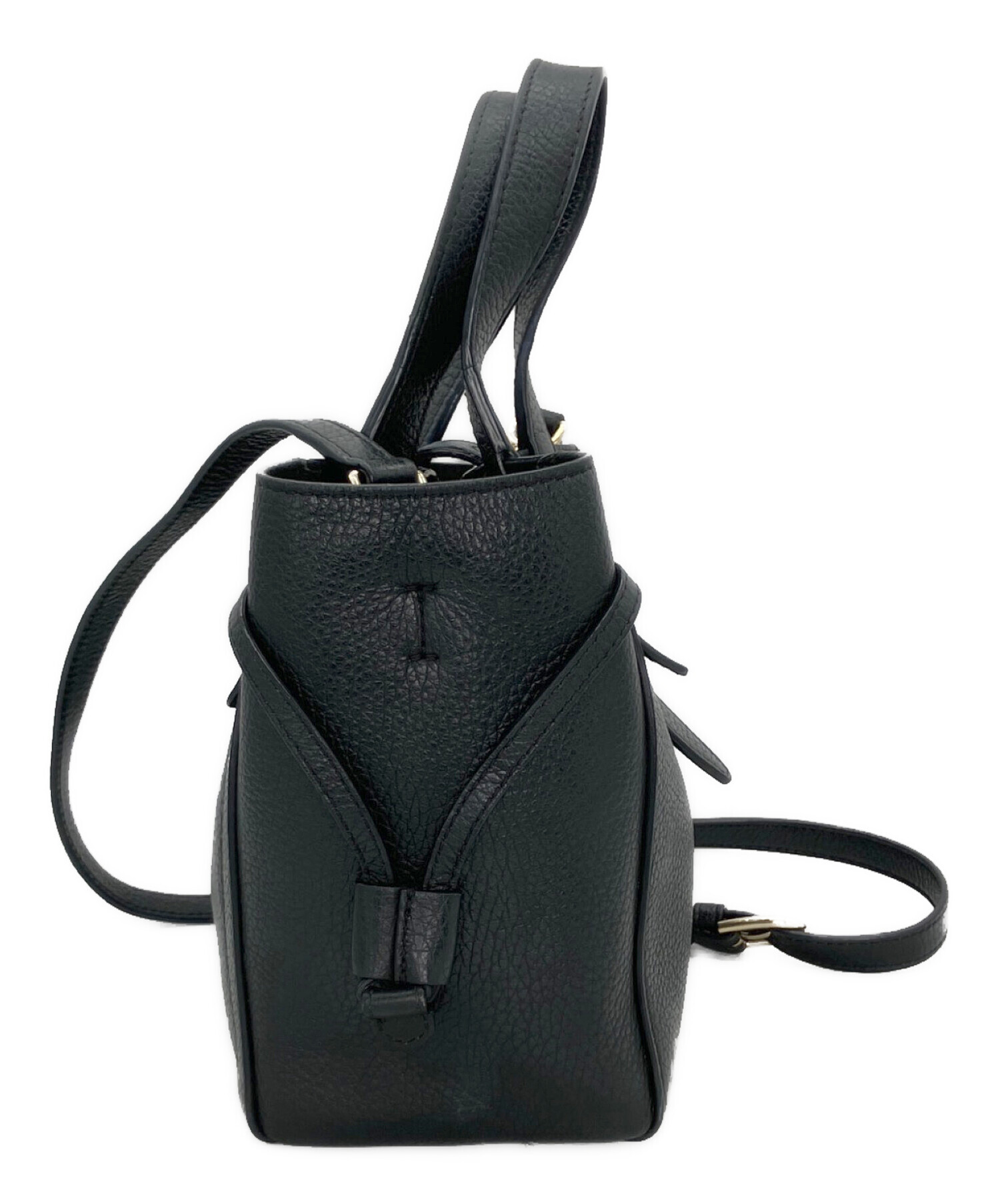 【未使用級/保存袋付】フルラ ファンタスティカ 2way ハンドバッグ レザー 中古・古着通販】FURLA (フルラ) 2WAYショルダーバッグ ブラック