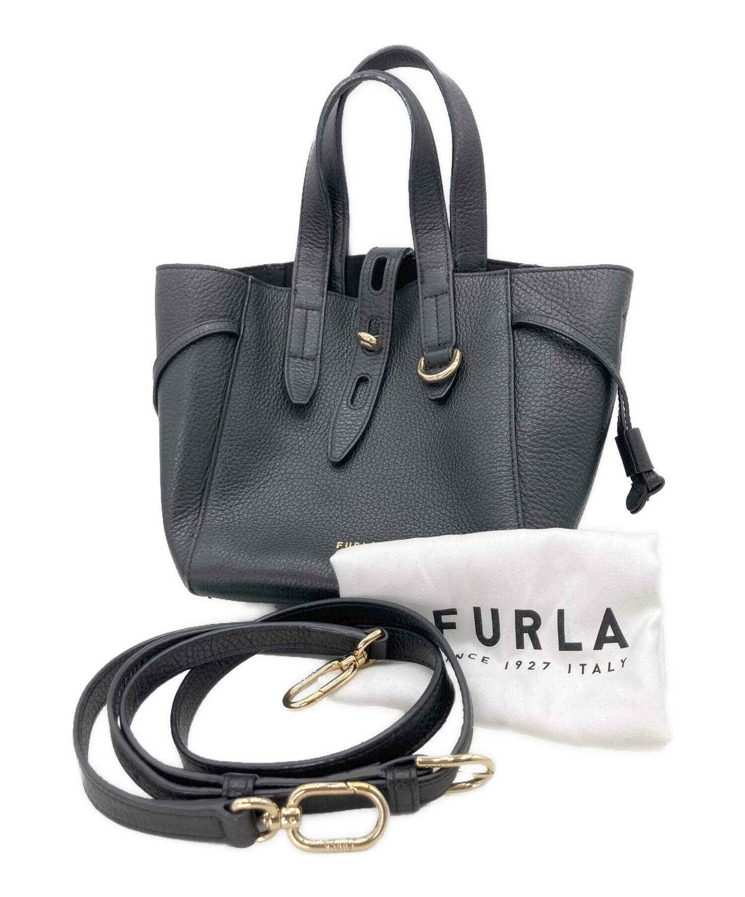 中古・古着通販】FURLA (フルラ) 2WAYショルダーバッグ ブラック