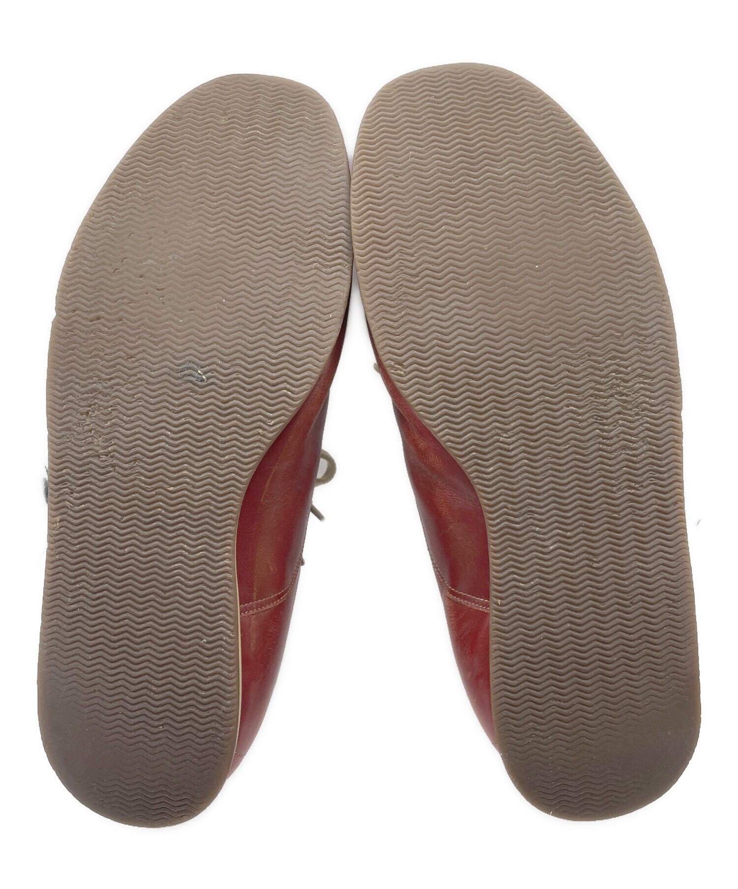 中古・古着通販】BURBERRY (バーバリー) レザースニーカー ブラウン