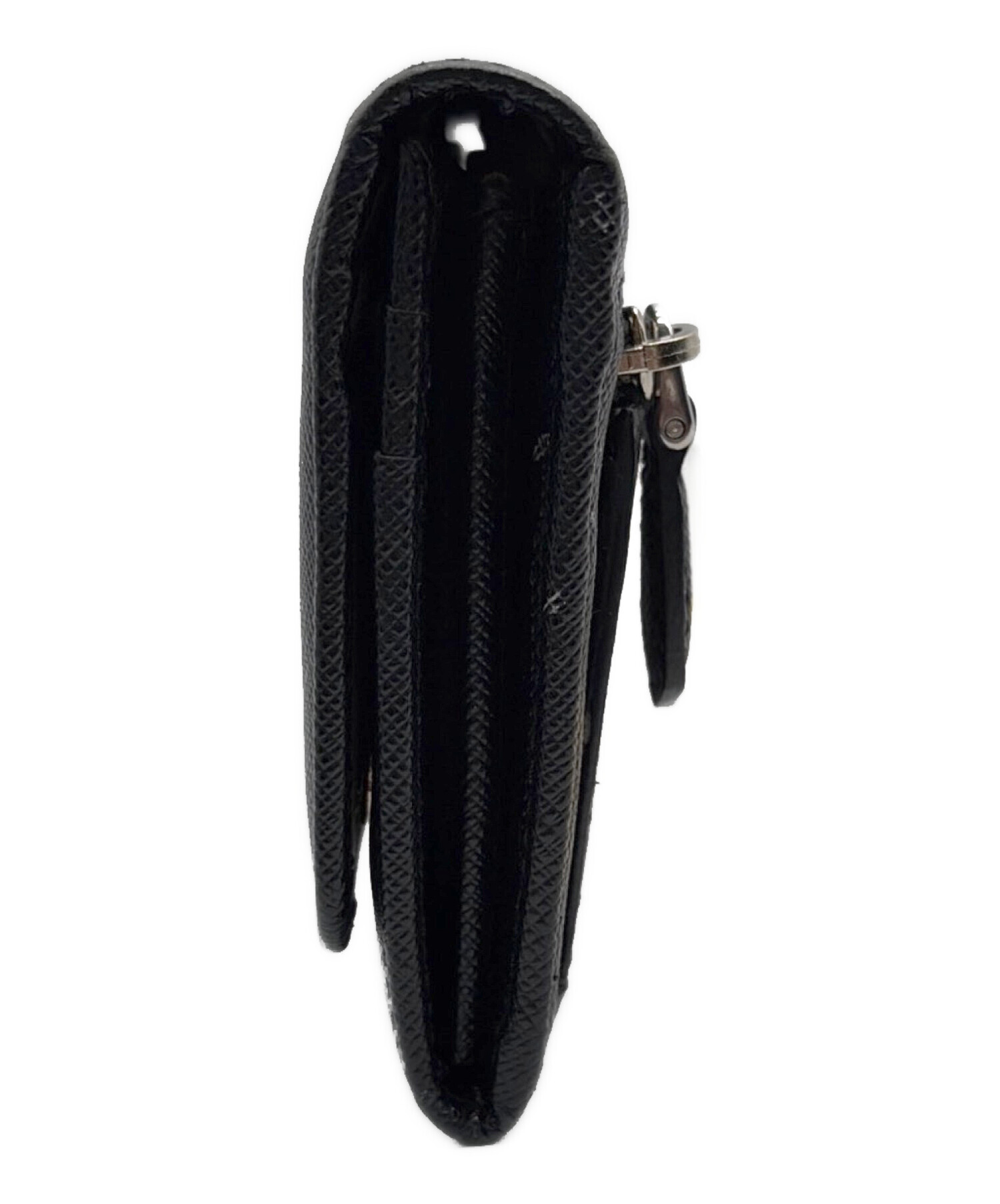 PRADA プラダ 財布・ケース  黒 【古着】【中古】【送料無料】 中古・古着通販】PRADA (プラダ) 2つ折り財布 ブラック｜ブランド