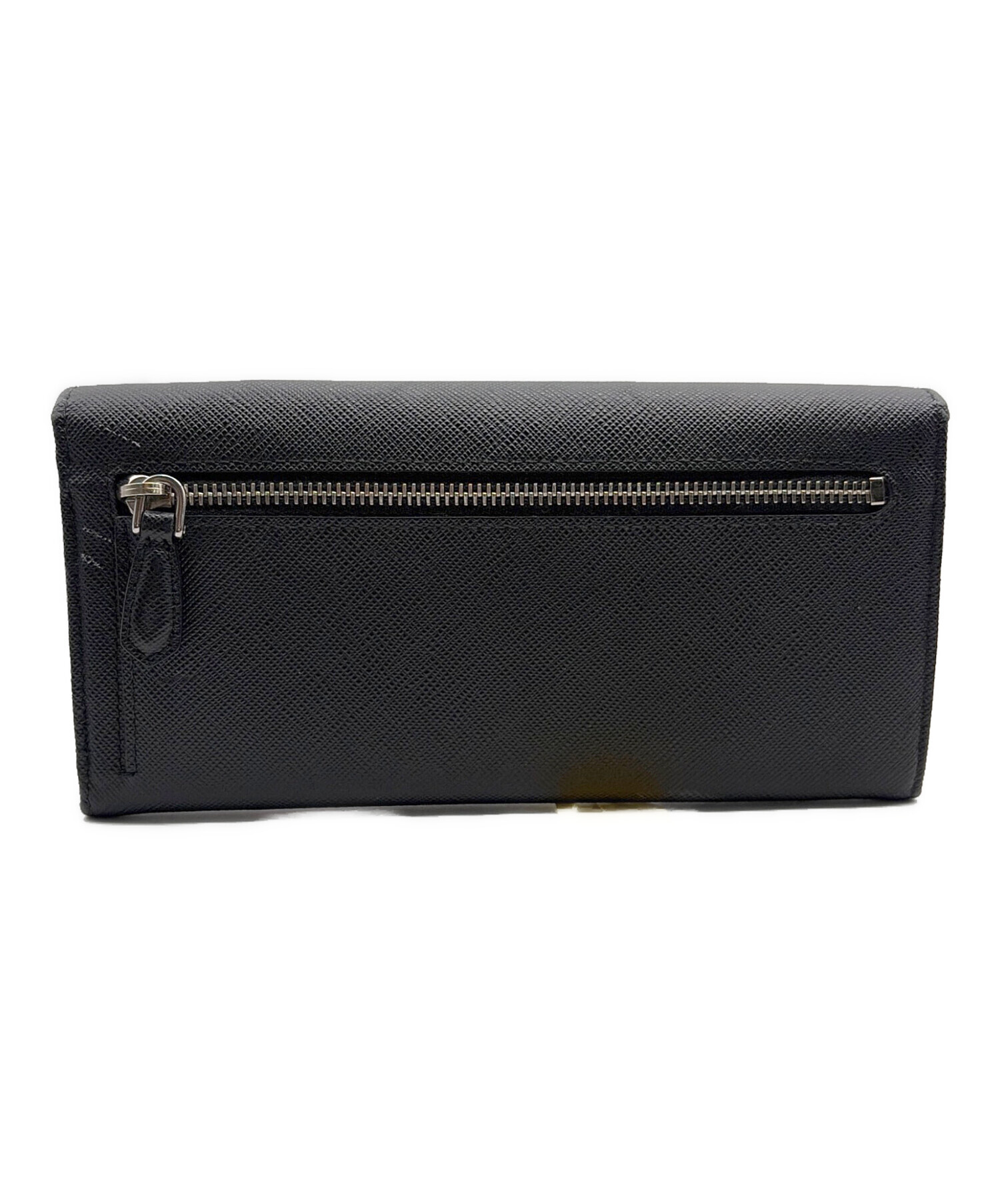 PRADA プラダ 財布・ケース  黒 【古着】【中古】【送料無料】 中古・古着通販】PRADA (プラダ) 長財布 ブラック｜ブランド・古着通販
