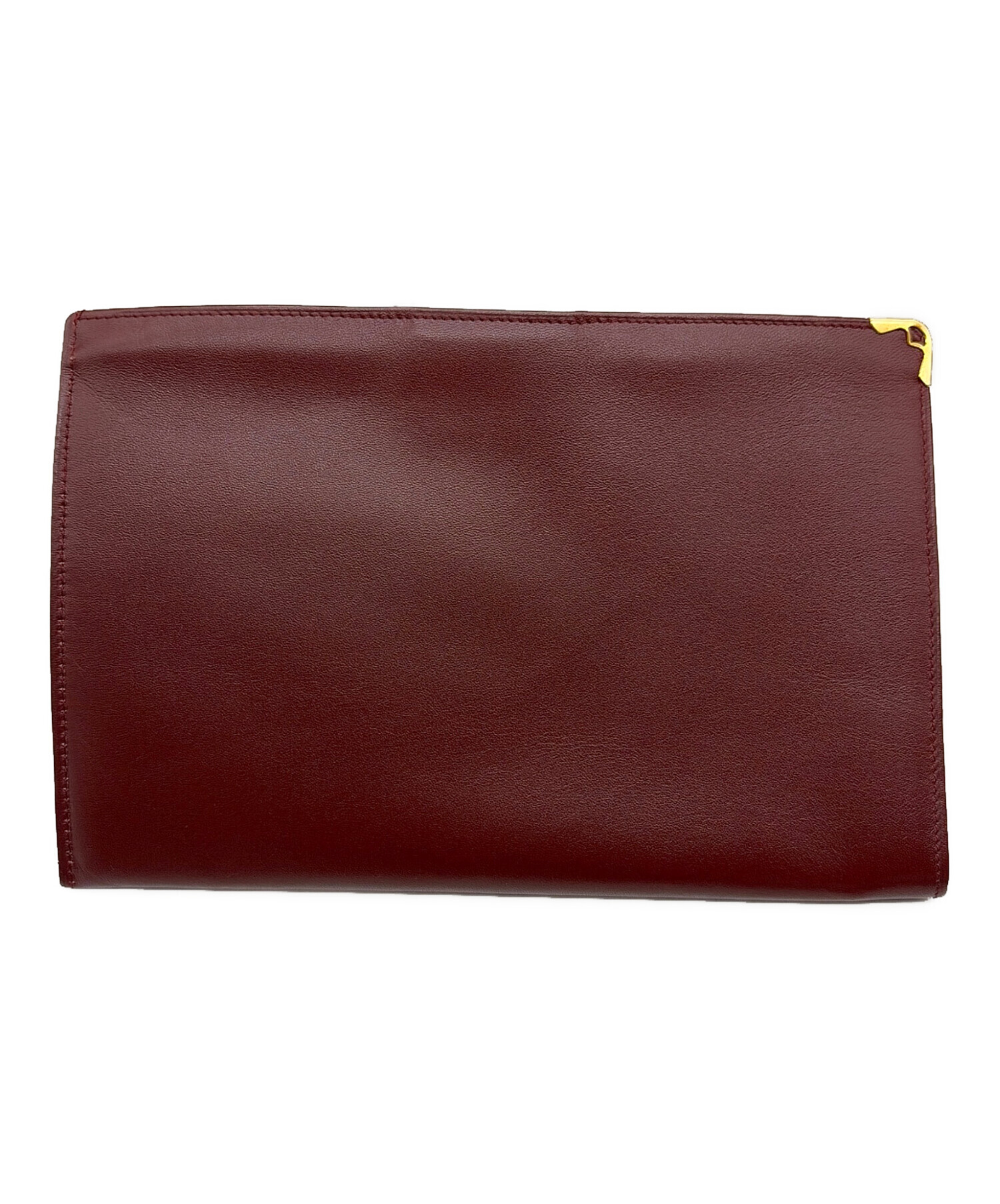 Cartier カルティエ 財布・ケース  赤 【古着】【中古】【送料無料】 中古・古着通販】Cartier (カルティエ) カードケース ボルドー