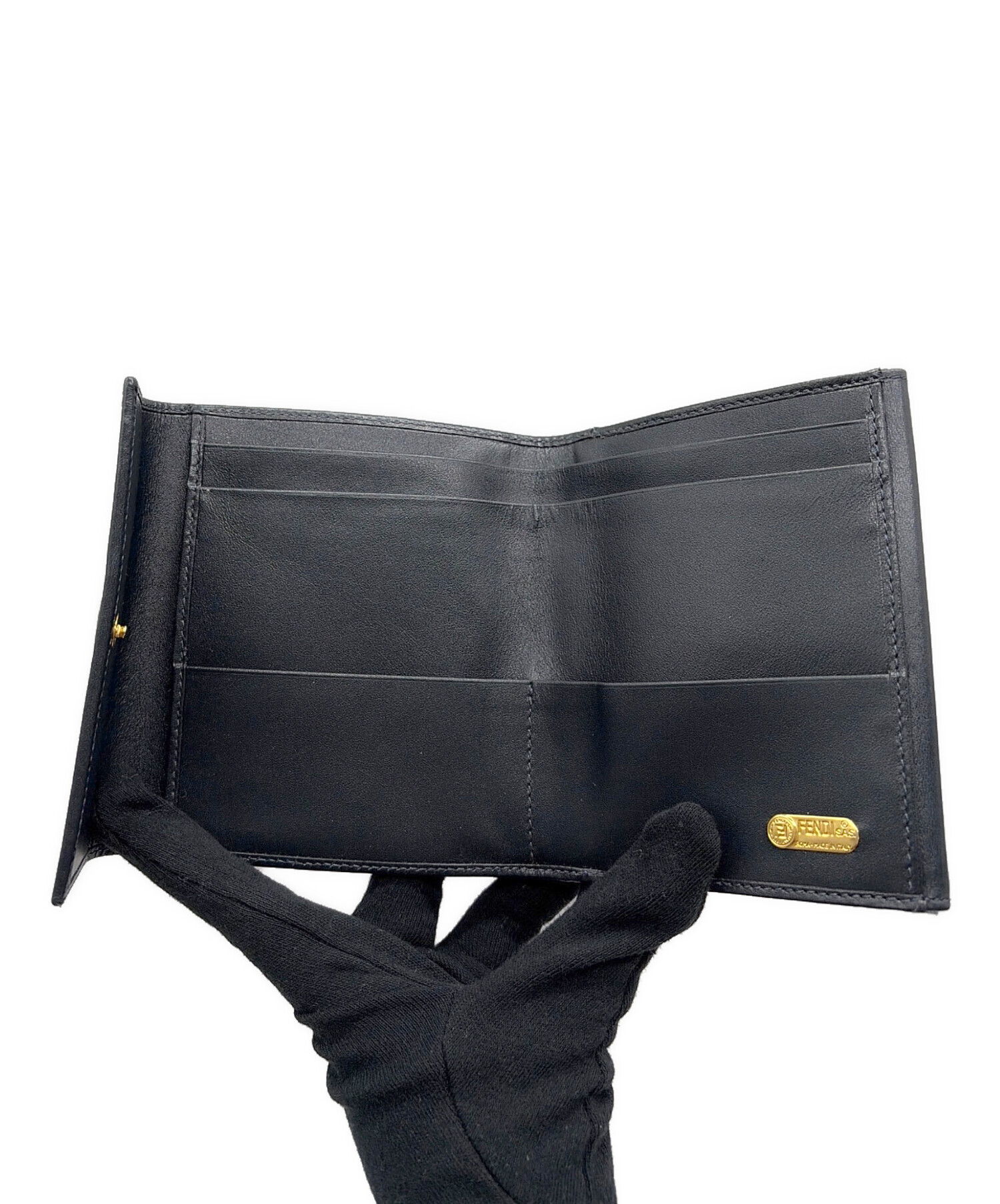 中古・古着通販】FENDI (フェンディ) 3つ折り財布 ネイビー｜ブランド