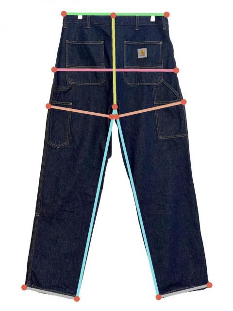 中古・古着通販】CarHartt (カーハート) ダブルニーデニムパンツ