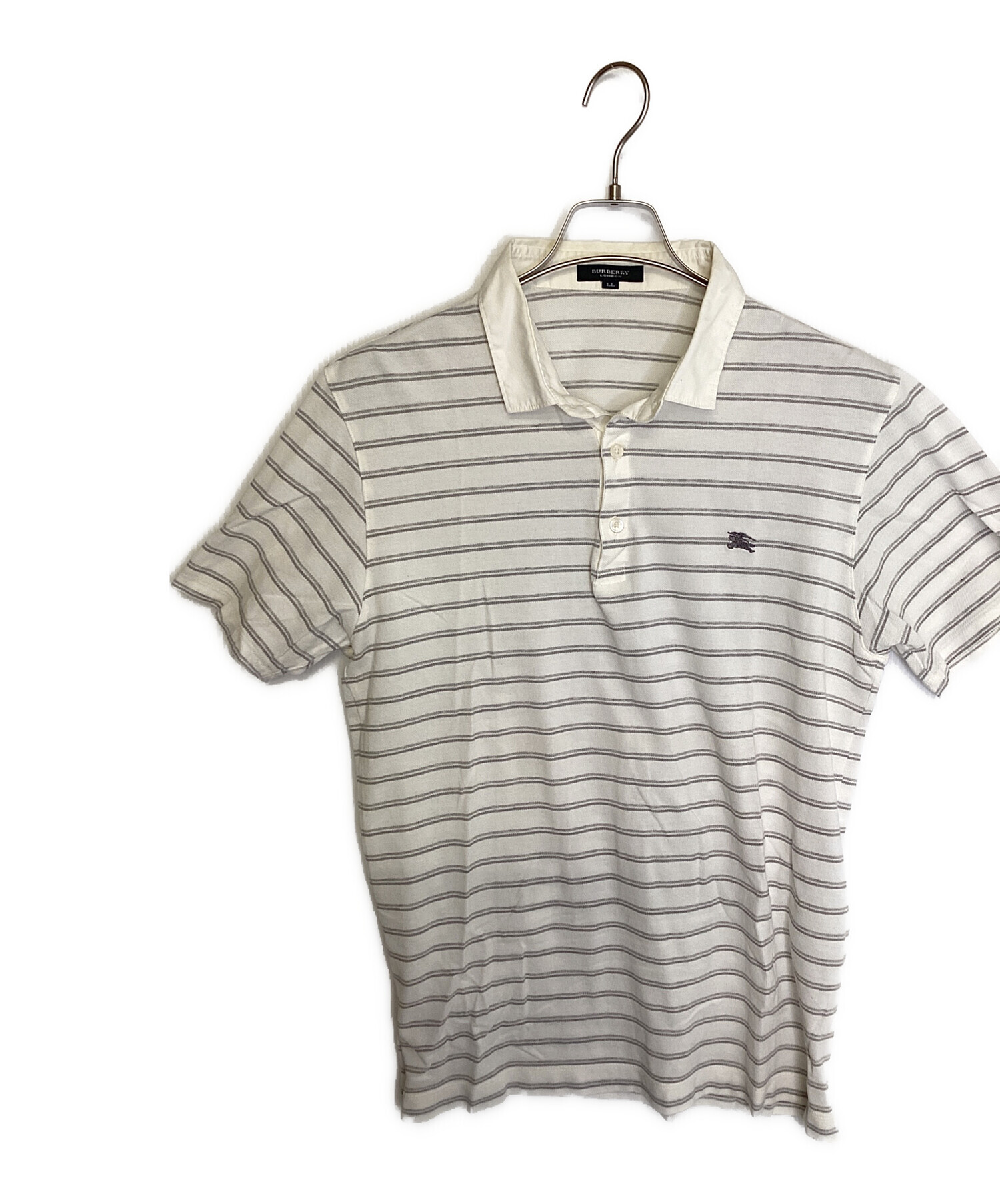 BURBERRY LONDON バーバリー ロンドン グレー 半袖ポロシャツ Burberry LONDON(バーバリーロンドン) 半袖ポロシャツ サイズL
