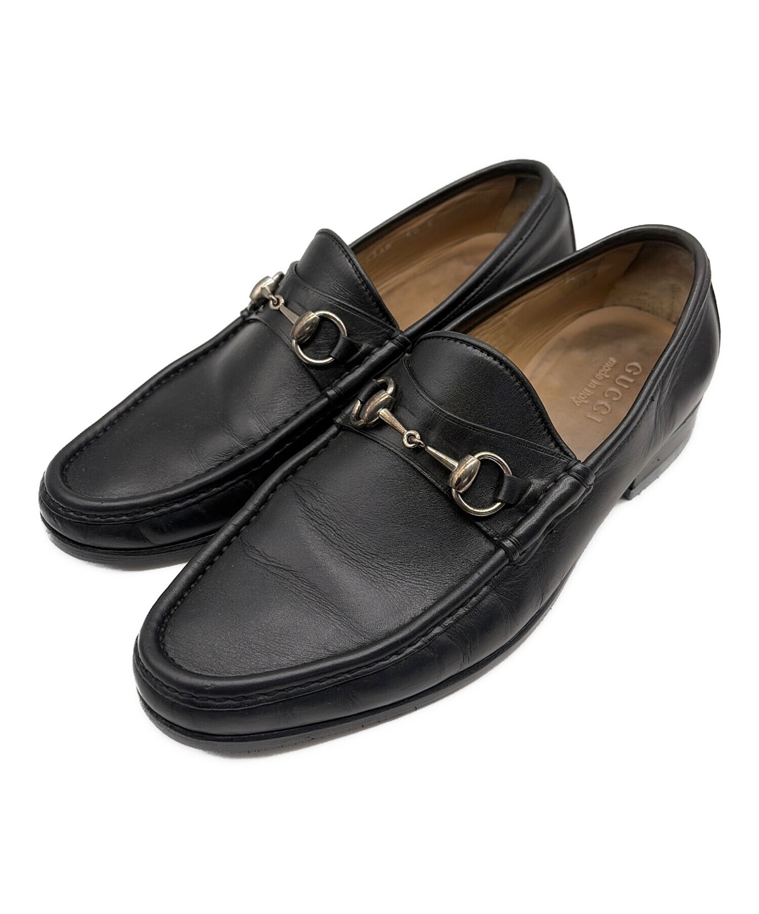 中古・古着通販】GUCCI (グッチ) ローファー ブラック サイズ:40