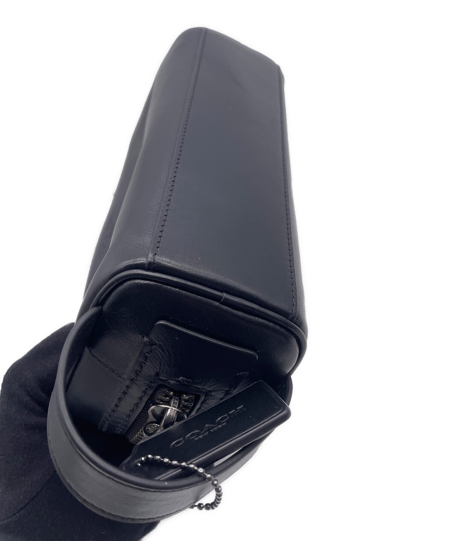 Coach クランチバッグ　値下げ中 中古・古着通販】COACH (コーチ) クラッチバッグ ブラック｜ブランド