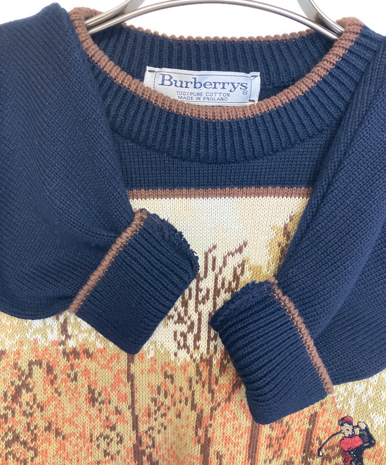 Burberry バーバリー　アンサンブル　ツインニット　サイズ5 ネイビー 中古・古着通販】Burberry's (バーバリー) 厚手ニット ネイビー サイズ