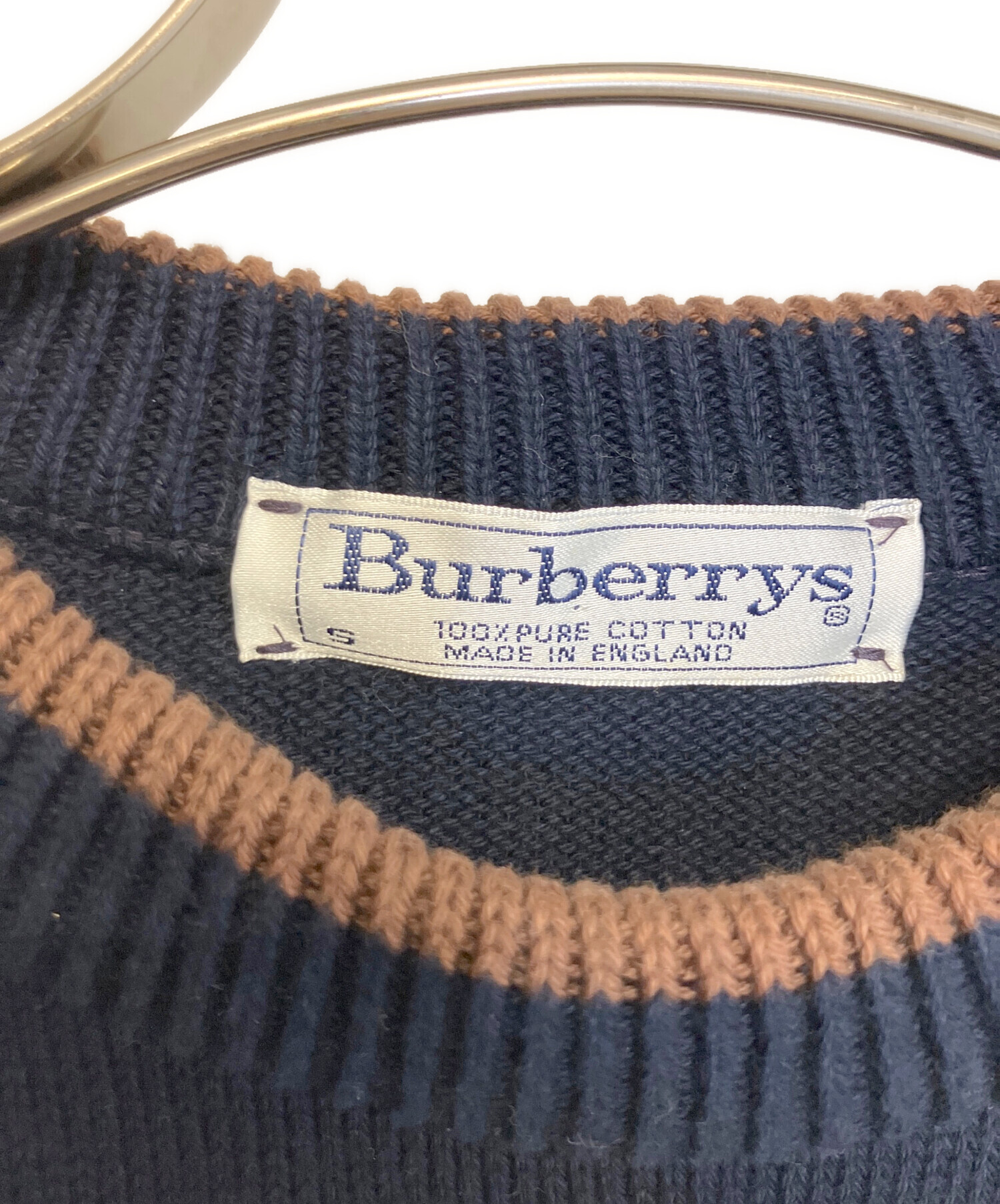 中古・古着通販】Burberry's (バーバリー) 厚手ニット ネイビー サイズ