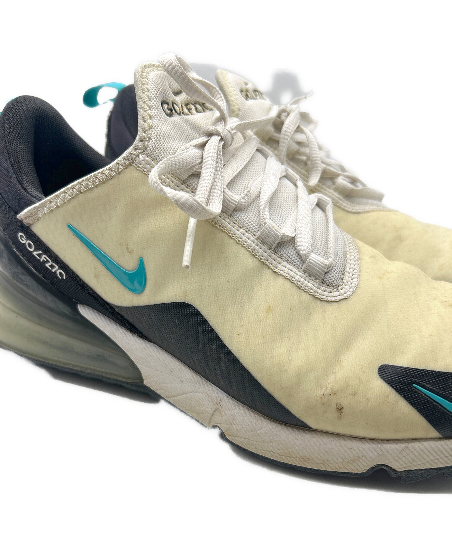 中古・古着通販】NIKE (ナイキ) ゴルフシューズ アイボリー サイズ:27