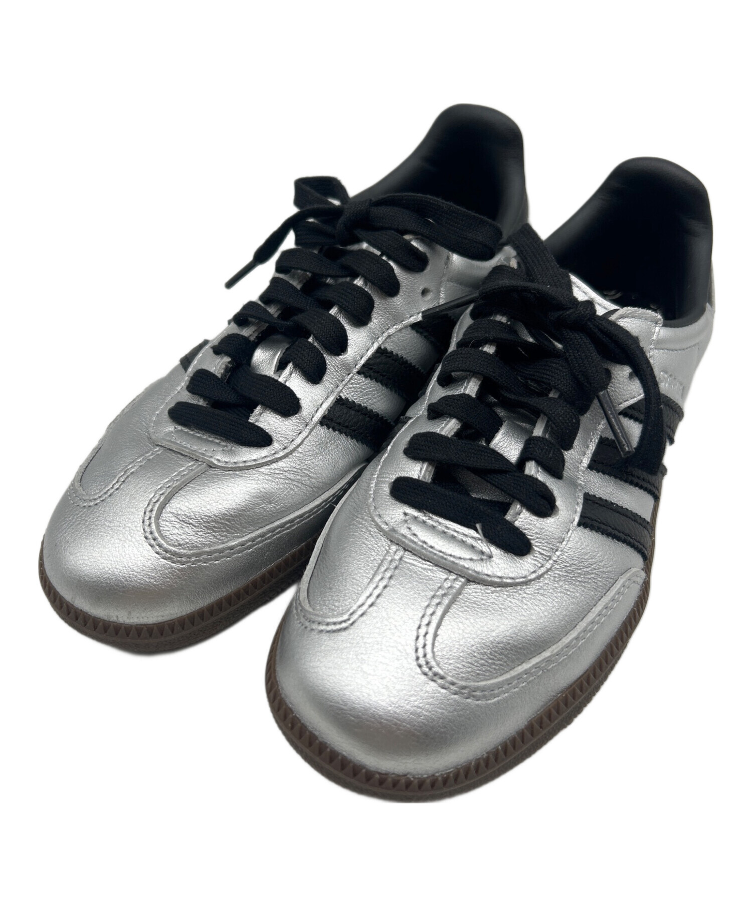 中古・古着通販】adidas (アディダス) SAMBA シルバー×ブラック サイズ 