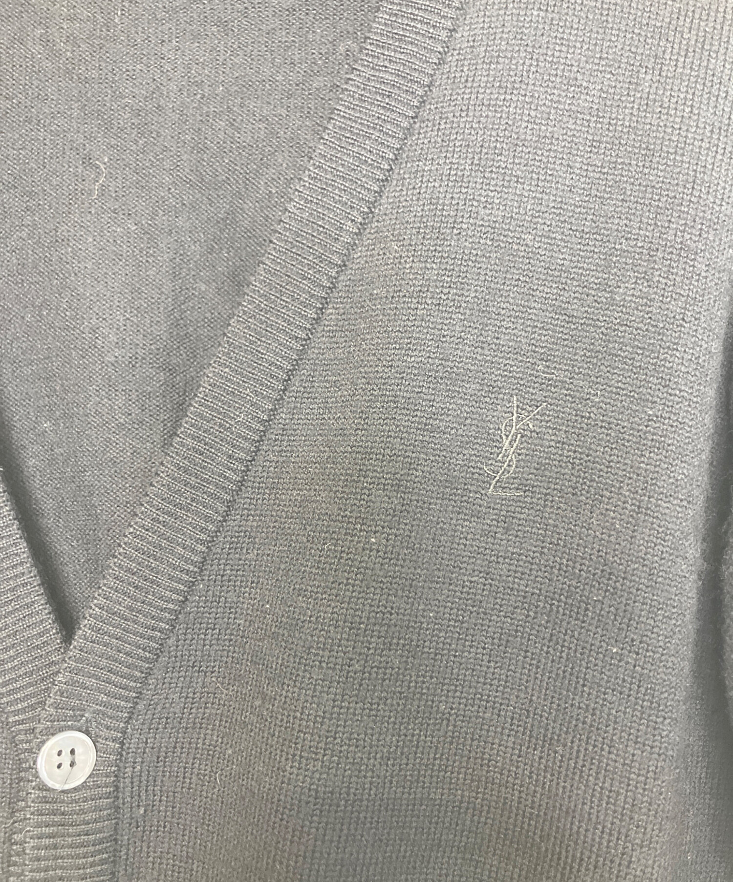 SAINT LAURENT PARIS カーディガン XS グレー 【古着】【中古】【送料無料】 SAINT LAURENT PARIS カーディガン XS グレー 【古着】【中古】【送料