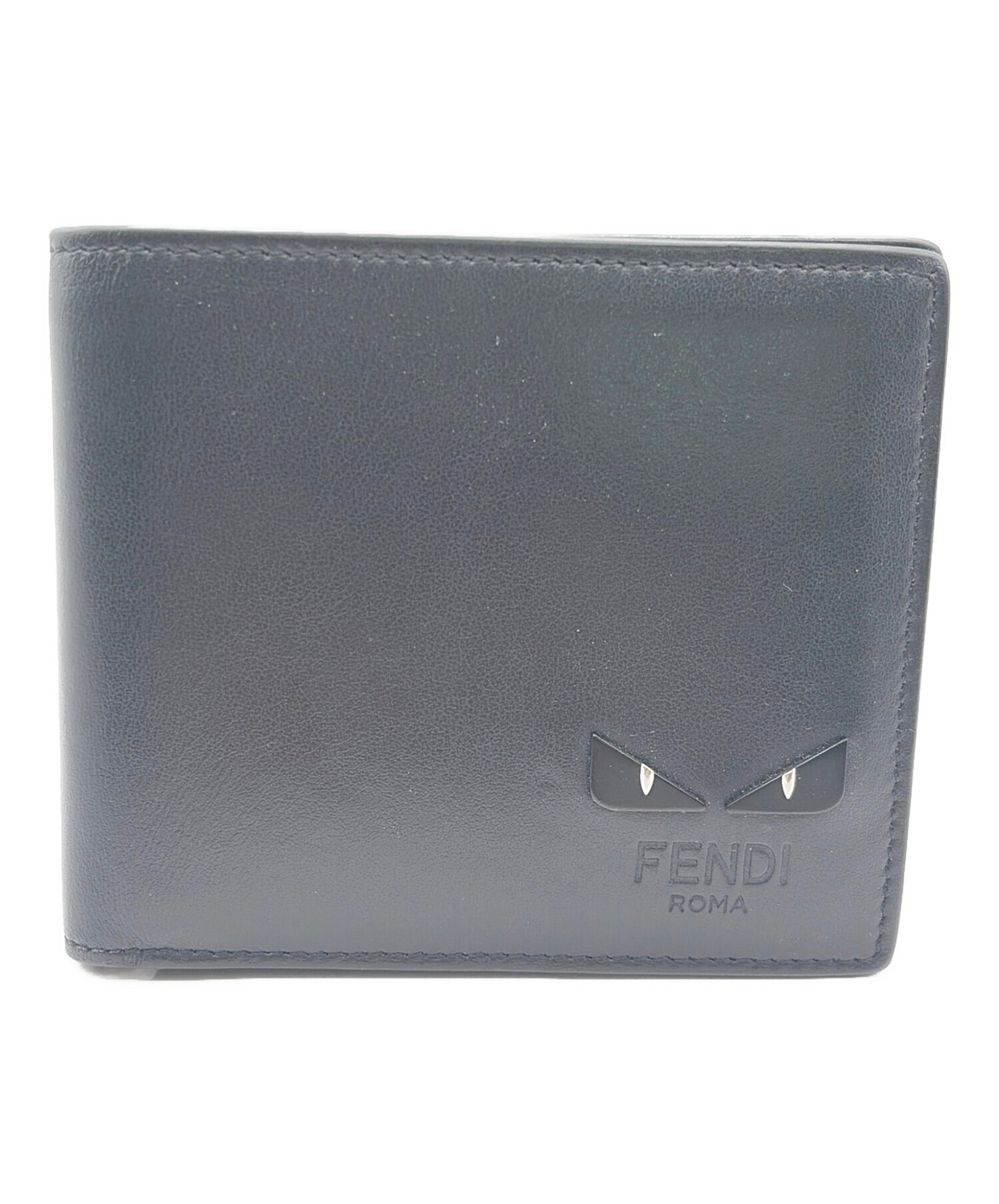 r　FENDI グレー二つ折り財布 中古・古着通販】FENDI (フェンディ) 2つ折り財布 ブラック｜ブランド