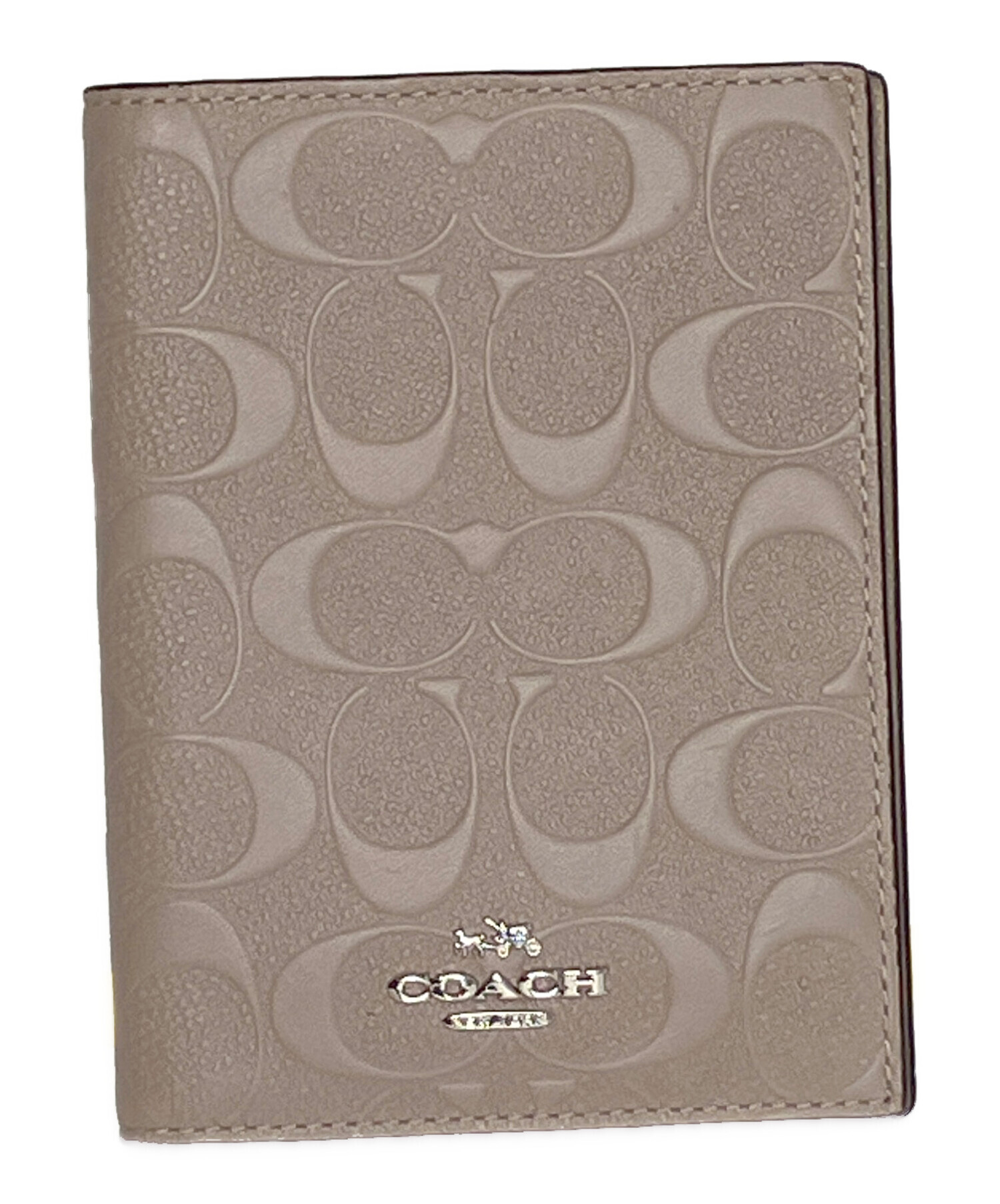 中古・古着通販】COACH (コーチ) パスポートケース ベージュ｜ブランド 