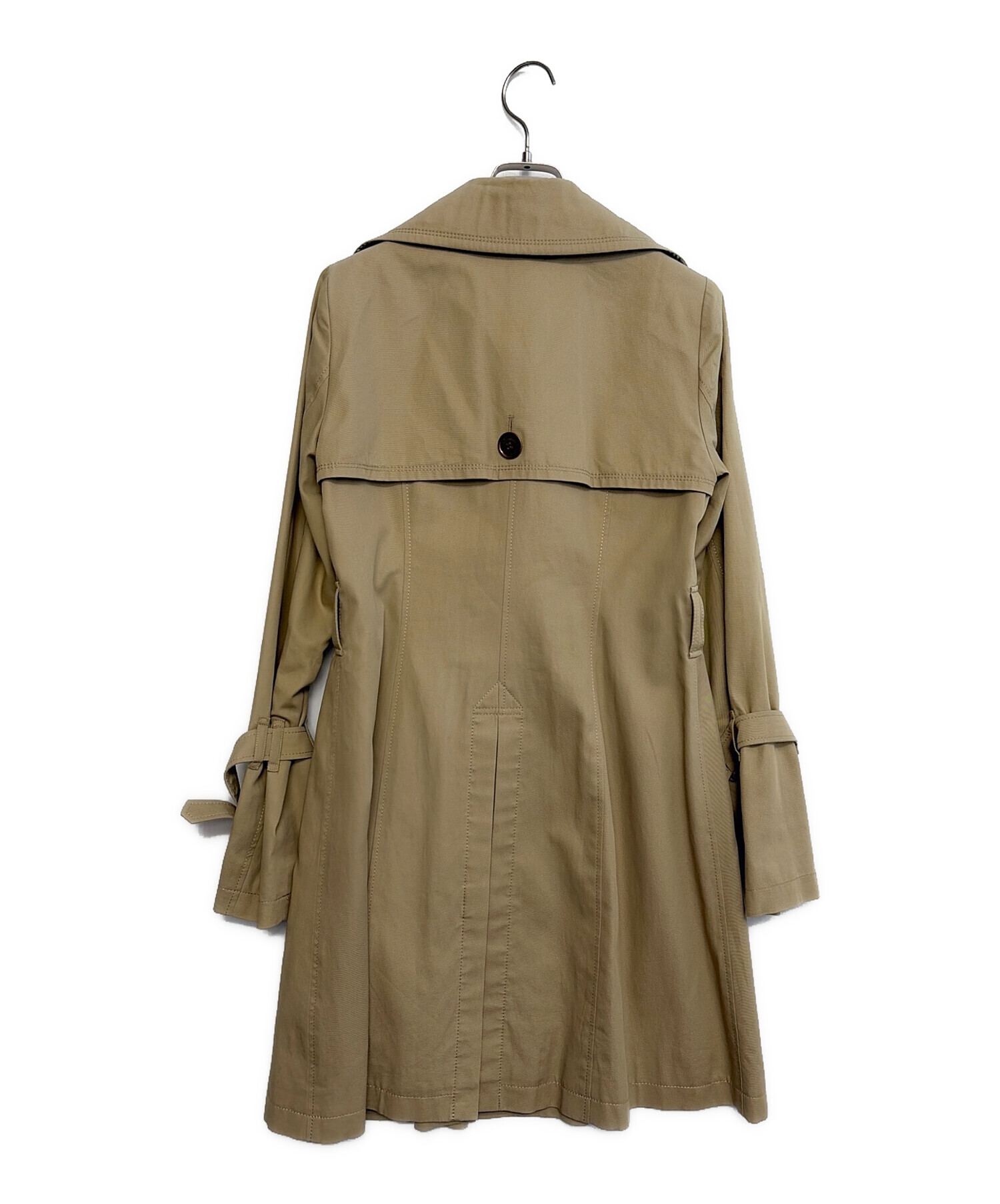 バーバリーブルーレーベル トレンチコート Mサイズ ベージュ ノバチェック 中古・古着通販】BURBERRY BLUE LABEL (バーバリー ブルー レーベル