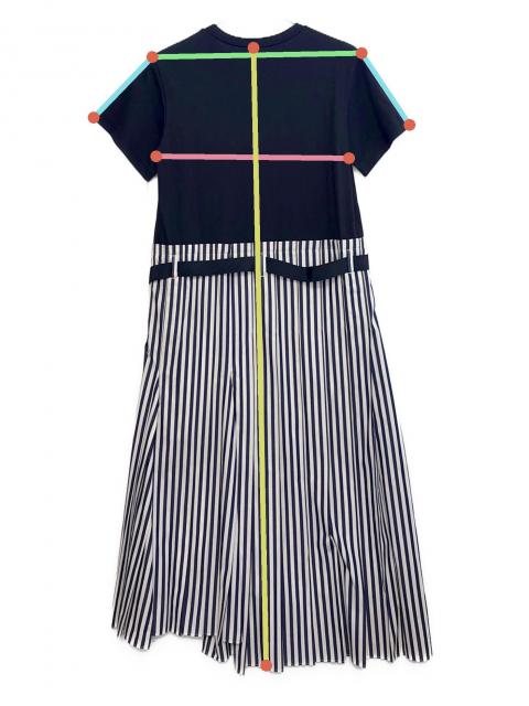 中古・古着通販】sacai (サカイ) ワンピース ネイビー サイズ:2 未使用