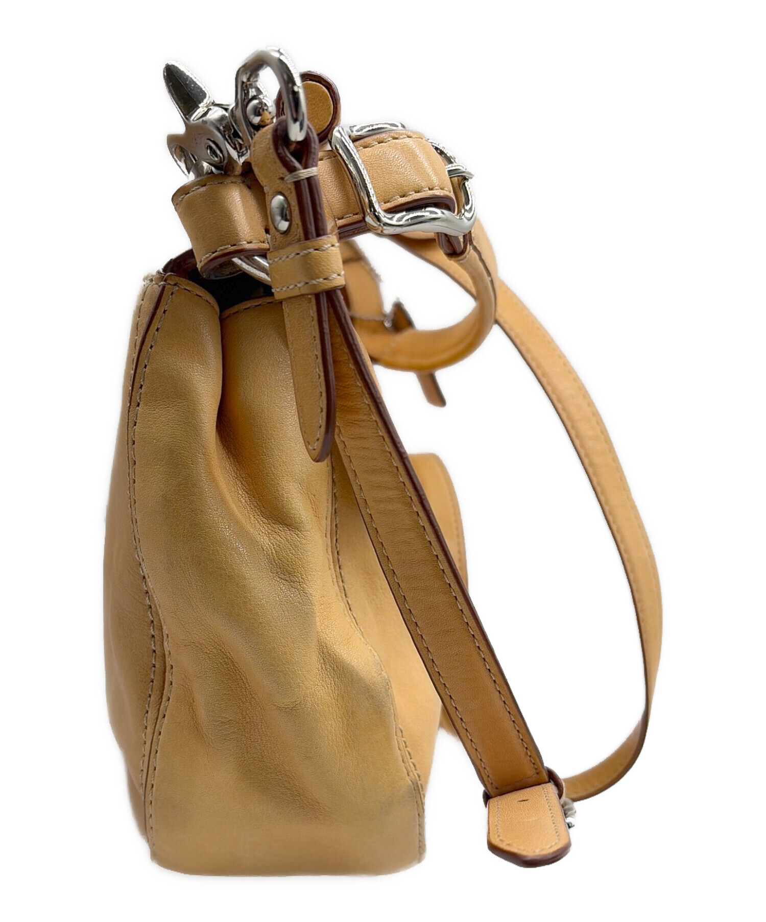中古・古着通販】COACH (コーチ) ショルダーバッグ ベージュ｜ブランド